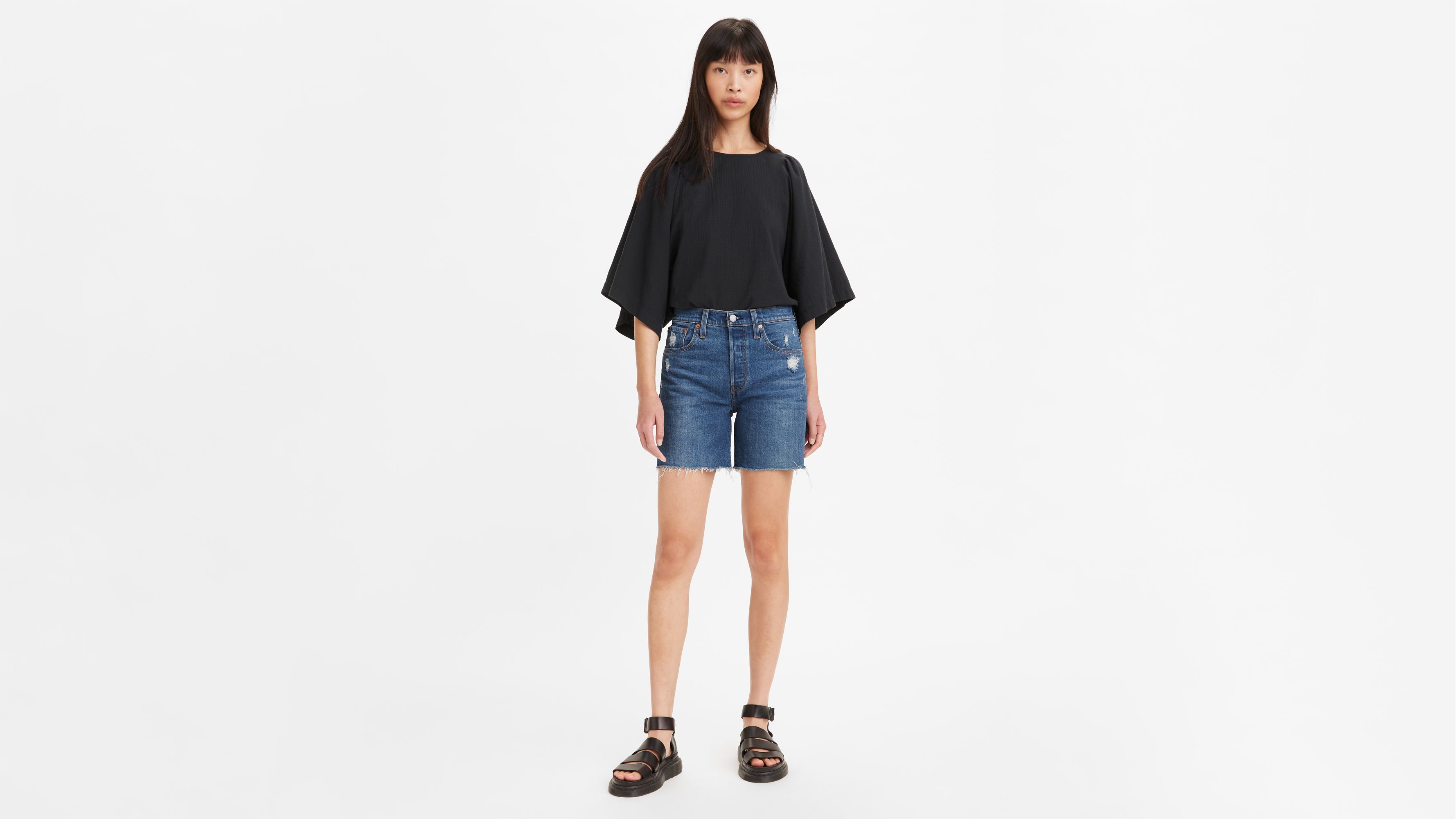 501® Original High Rise Mid-Thigh Women's Shorts 1