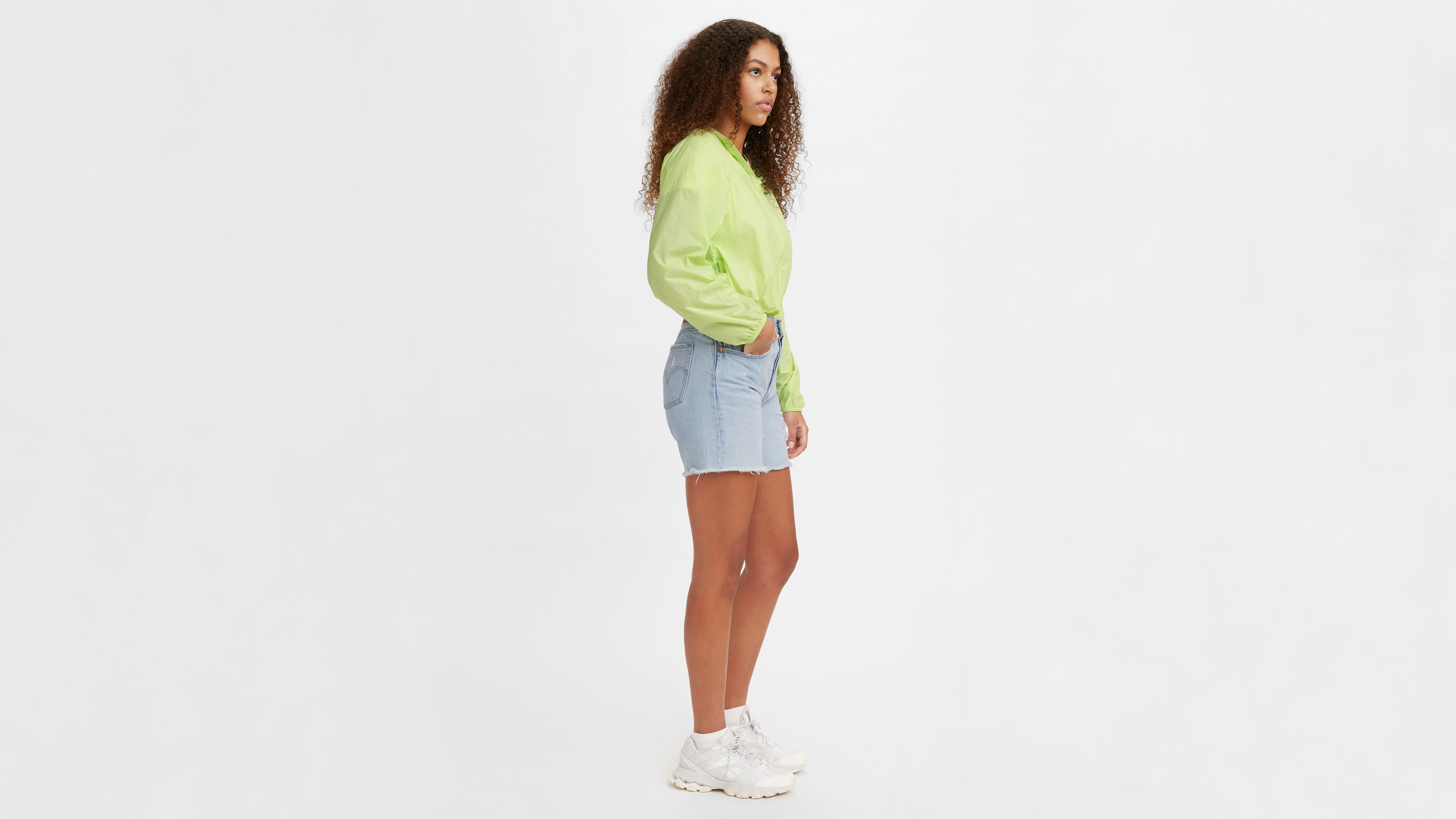 501® Original High Rise Midthigh Women's Shorts White Levi's® US