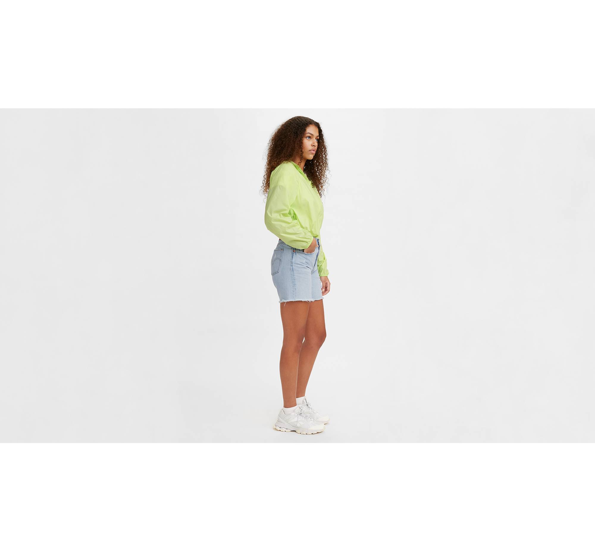 501® Original High Rise Mid-thigh Women's Shorts - White | Levi's® US