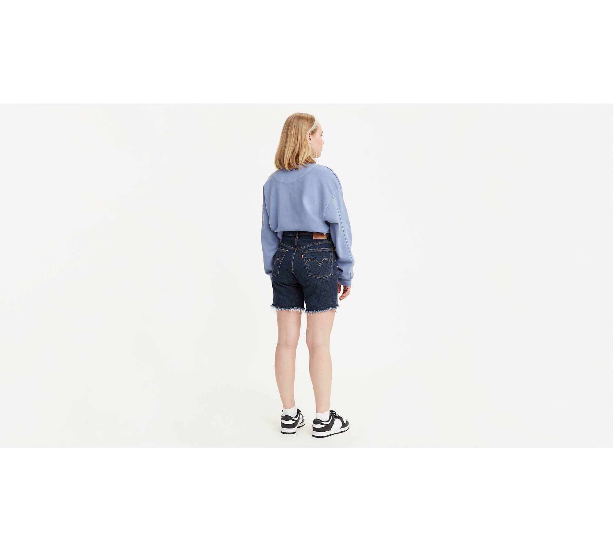 Shorts Jeans Fem Levis High Rise - Compre Online
