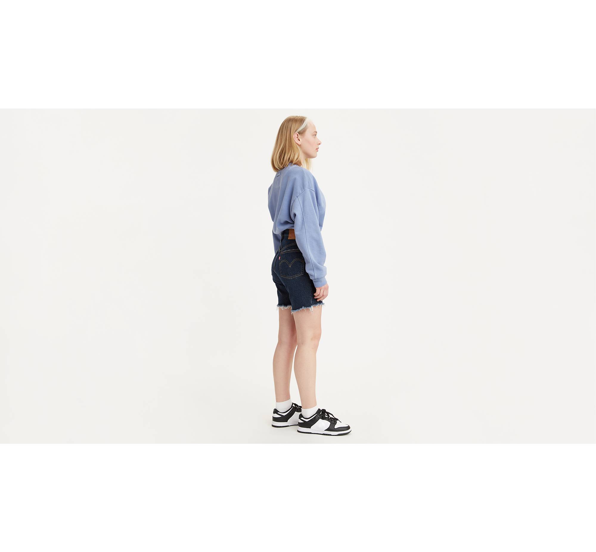 501® Original High Rise Mid-thigh Women's Shorts - Dark Wash | Levi's® US