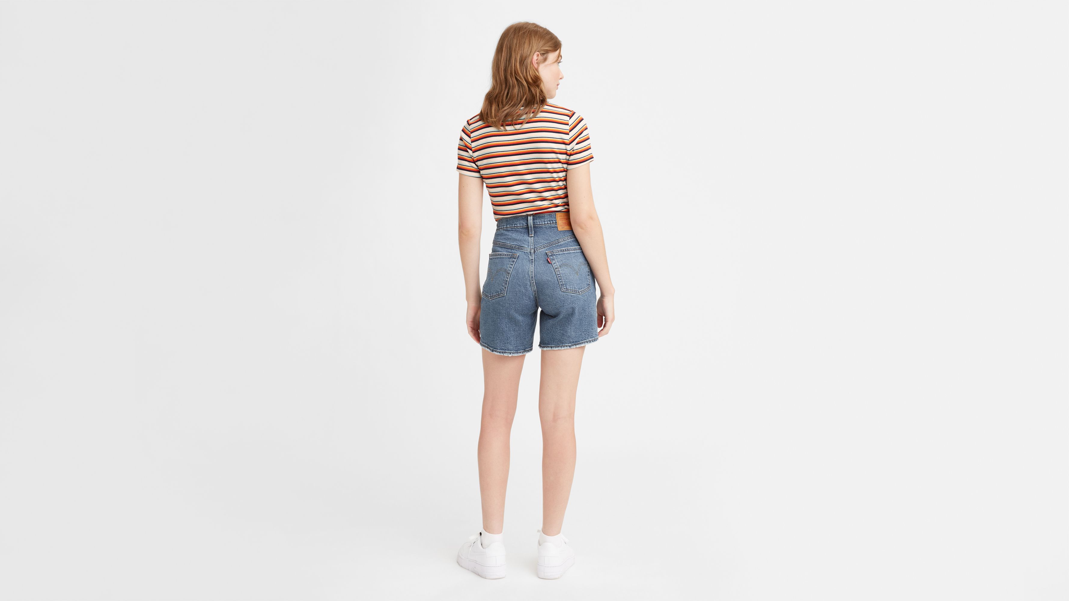 Calções Levis 501 Mid Thigh Short Azul de Mulher, 85833-0007