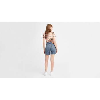 Levi's 501 Mid Thigh - Long Denim Shorts - Med Wash Cutoff Shorts - Lulus