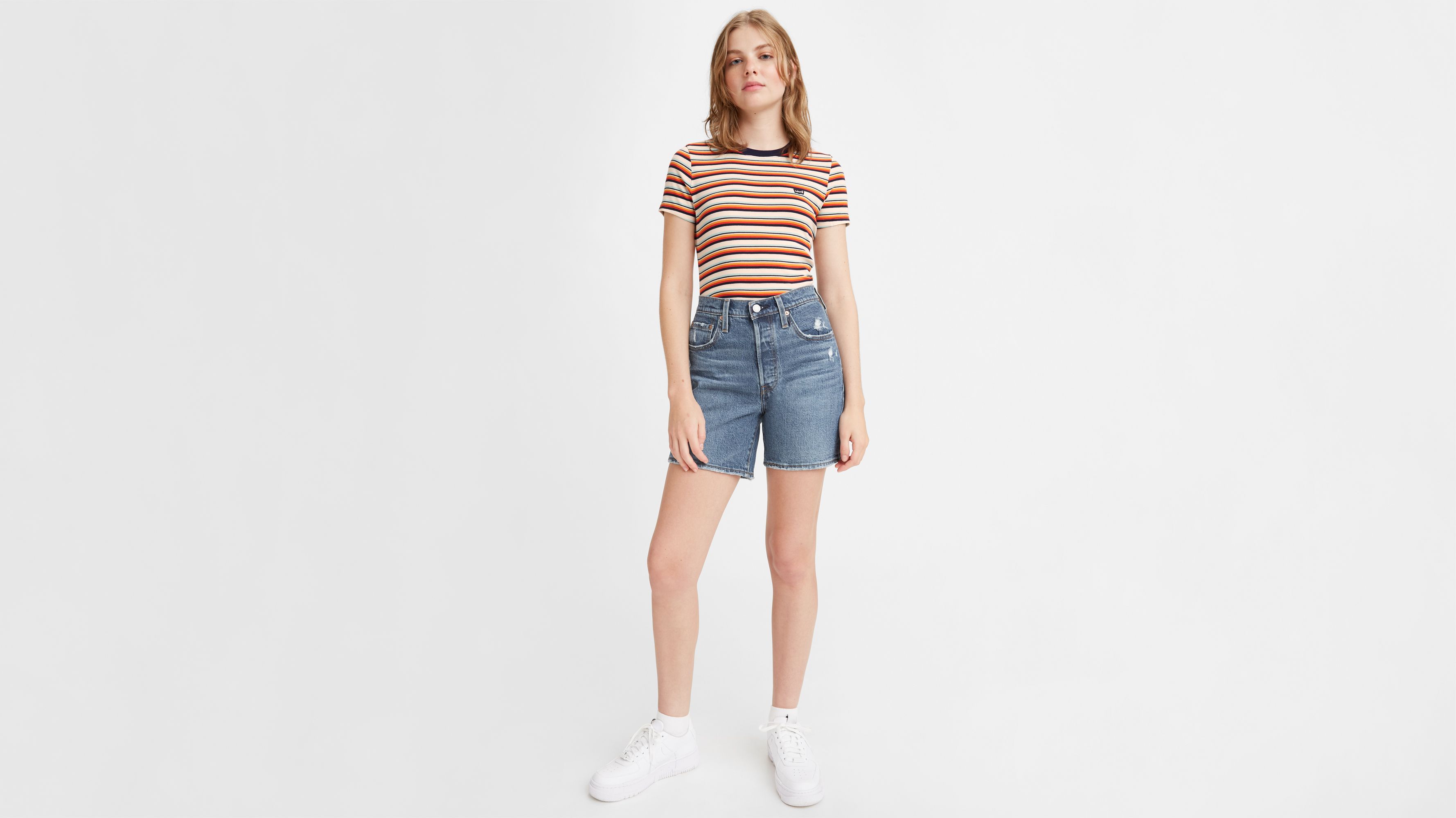 501® Mid Thigh Women's Shorts - Medium Wash | Levi's® US