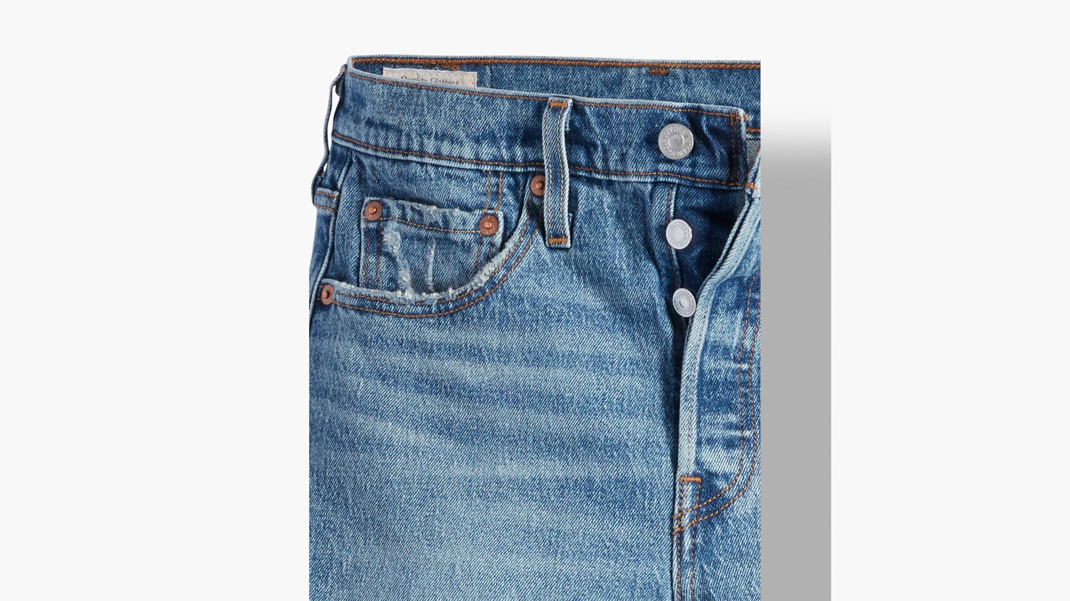 Calções Levis 501 Mid Thigh Short Azul de Mulher, 85833-0007