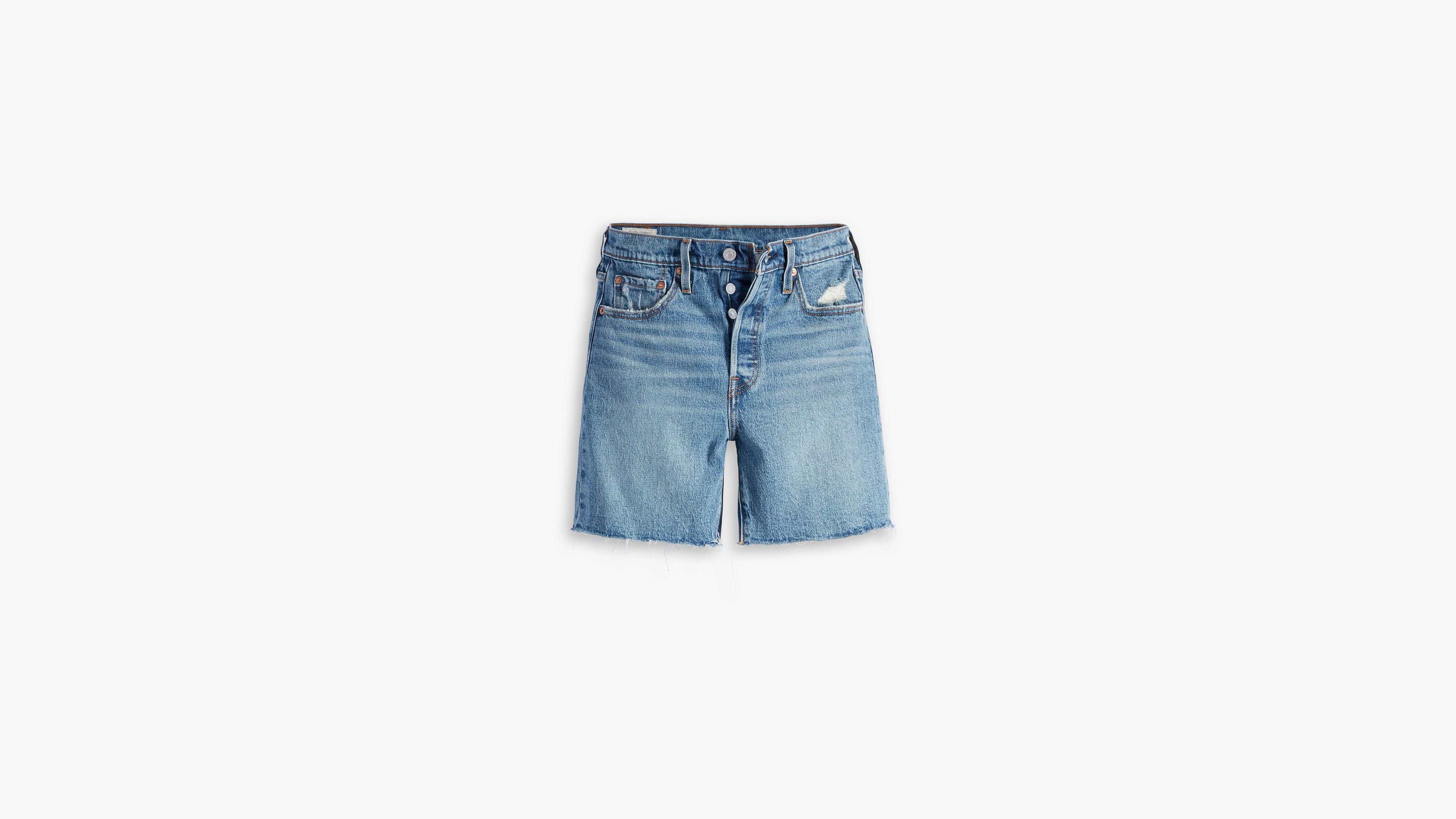 Calções Levis 501 Mid Thigh Short Azul de Mulher, 85833-0007