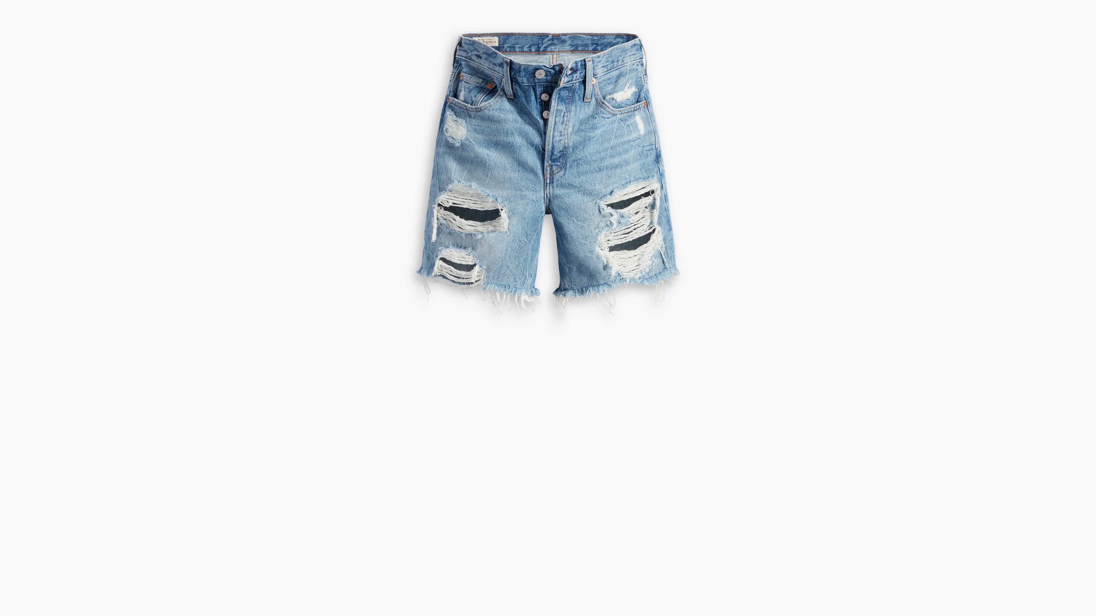 パンツ fig London Alice check short PT 501® Mid Thigh Women's Shorts - Light Wash | Levi's® US