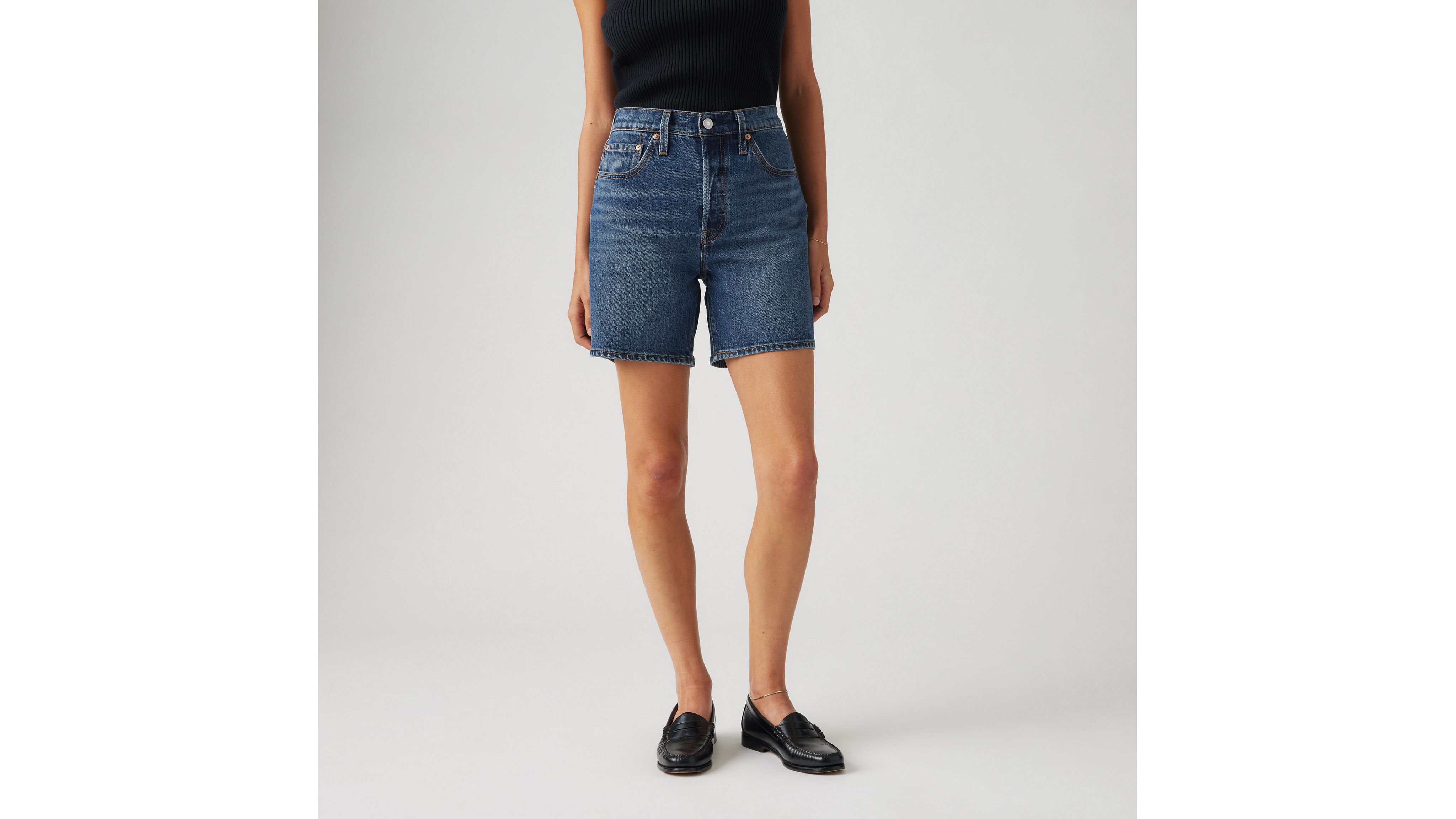 Black High Rise Shorts Women's | Oner Active
