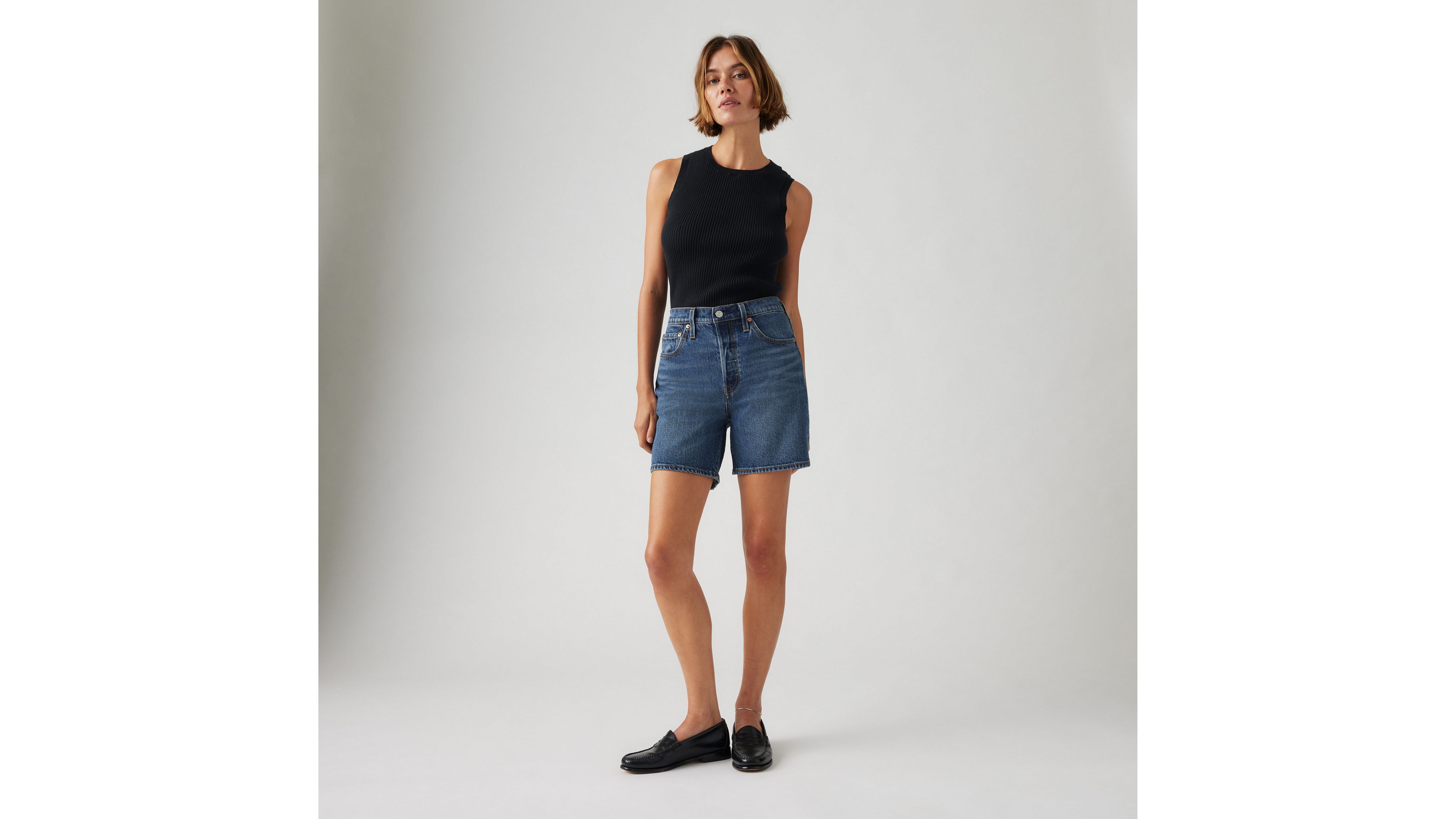 Levi's 501 Original Fit High Rise Mid-Thigh Women's Shorts 23
