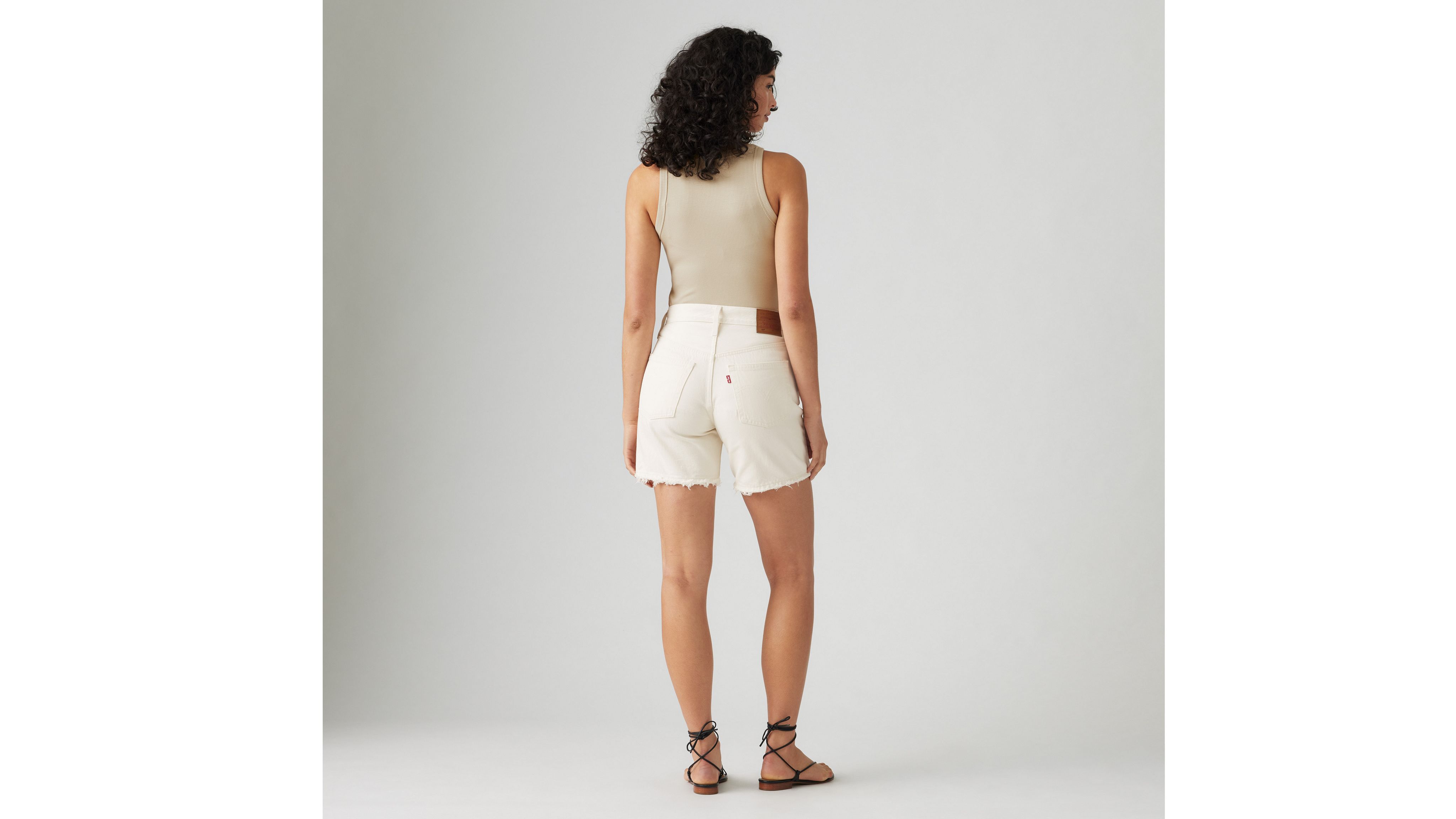 LEVI'S 501 ORIGINAL FIT HIGH RISE MID-THIGH WOMEN'S SHORTS 34 