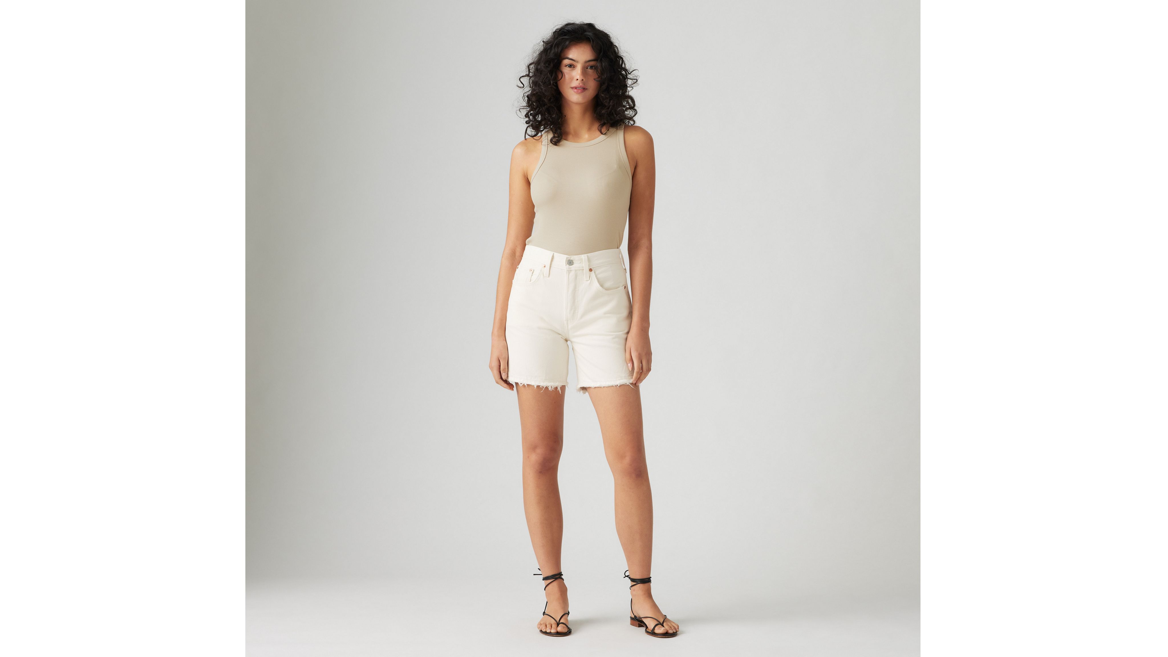 LEVI'S 501 ORIGINAL FIT HIGH RISE MID-THIGH WOMEN'S SHORTS 34 