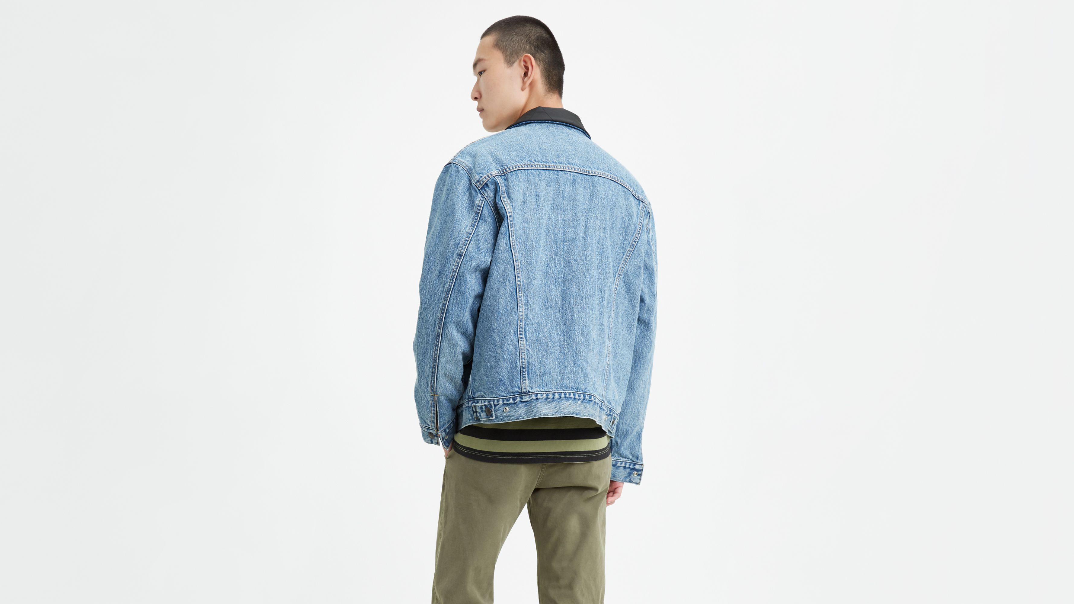 levis padded denim jacket