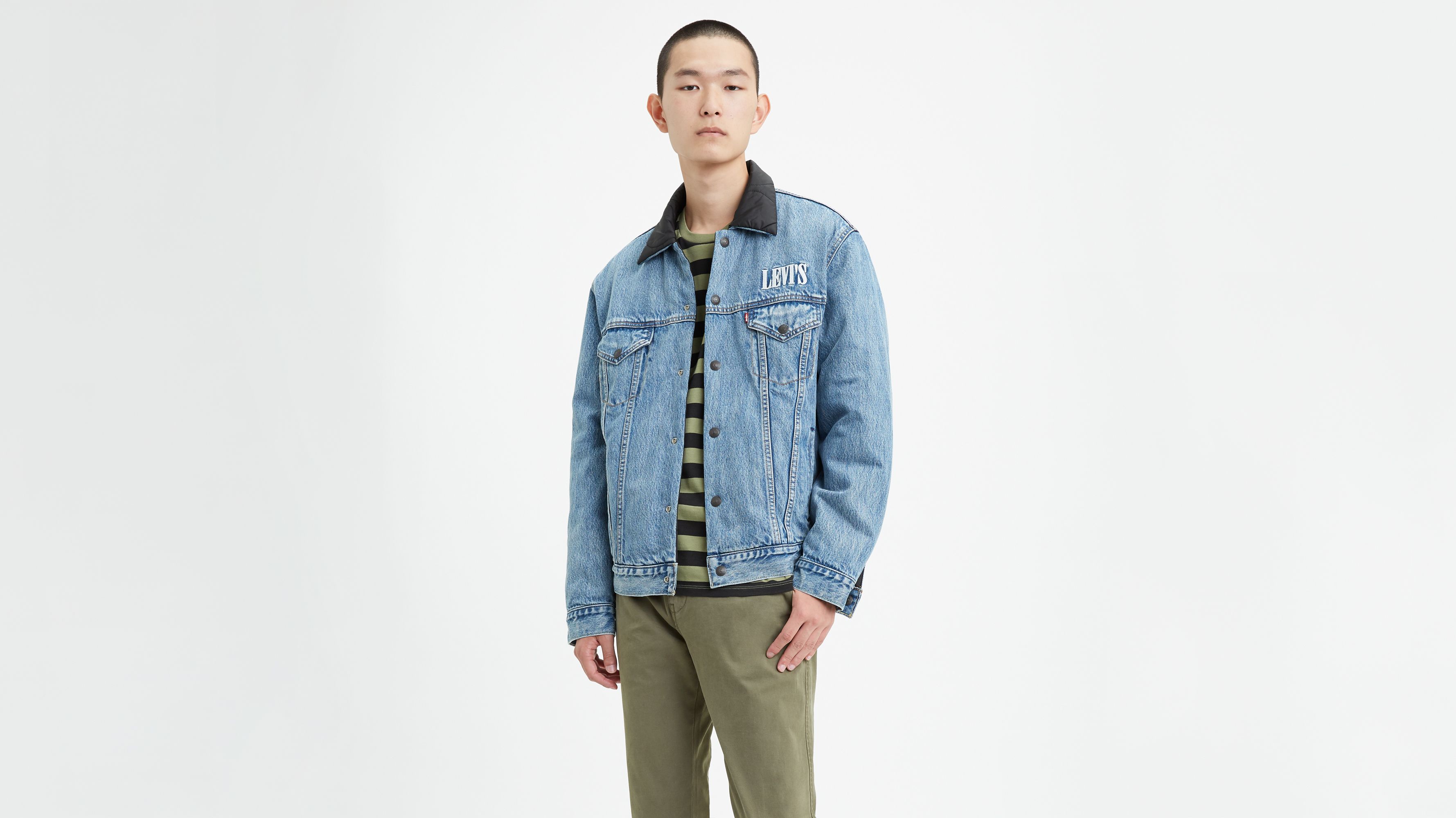 levi's padded denim jacket