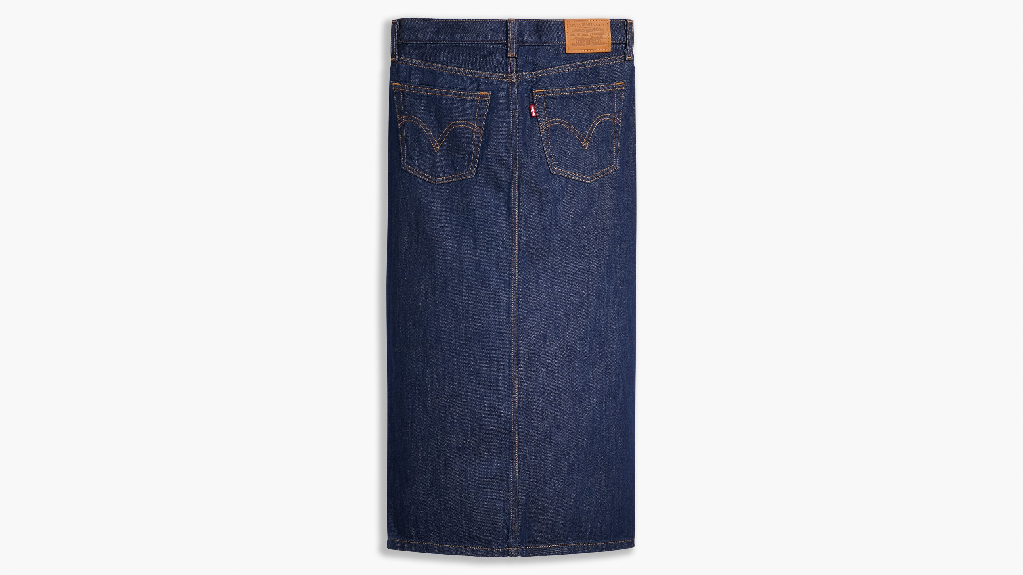 Falda midi con botones delanteros 2