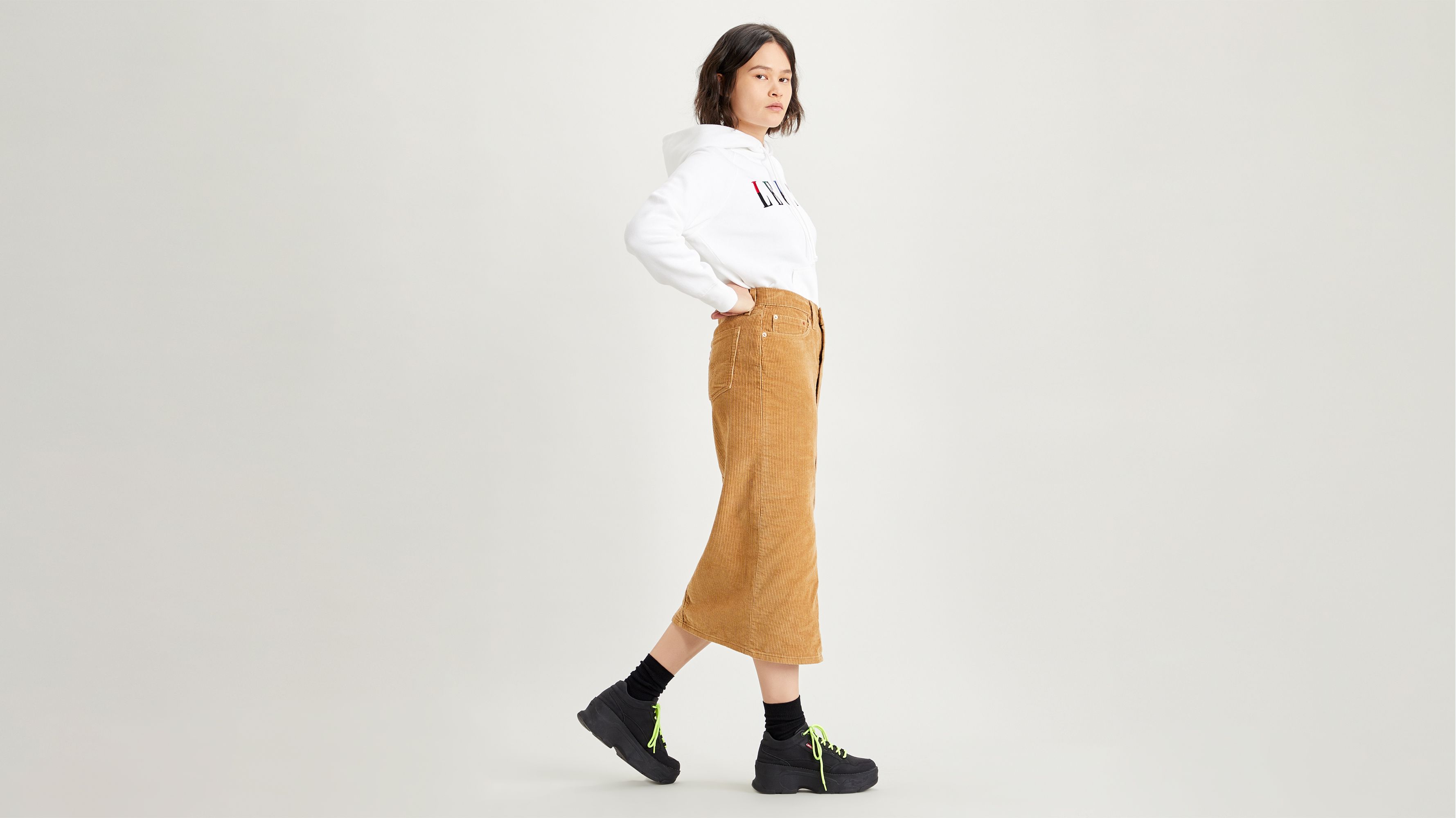 Levis cord outlet skirt