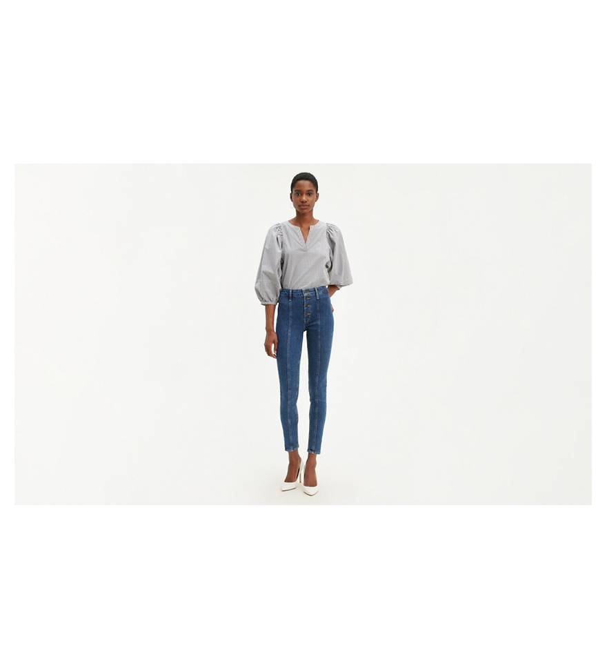 ZARA HIGH WAISTED SEAM TAILORED PANTS TAPERED ANKLE CAPRI TROUSERS