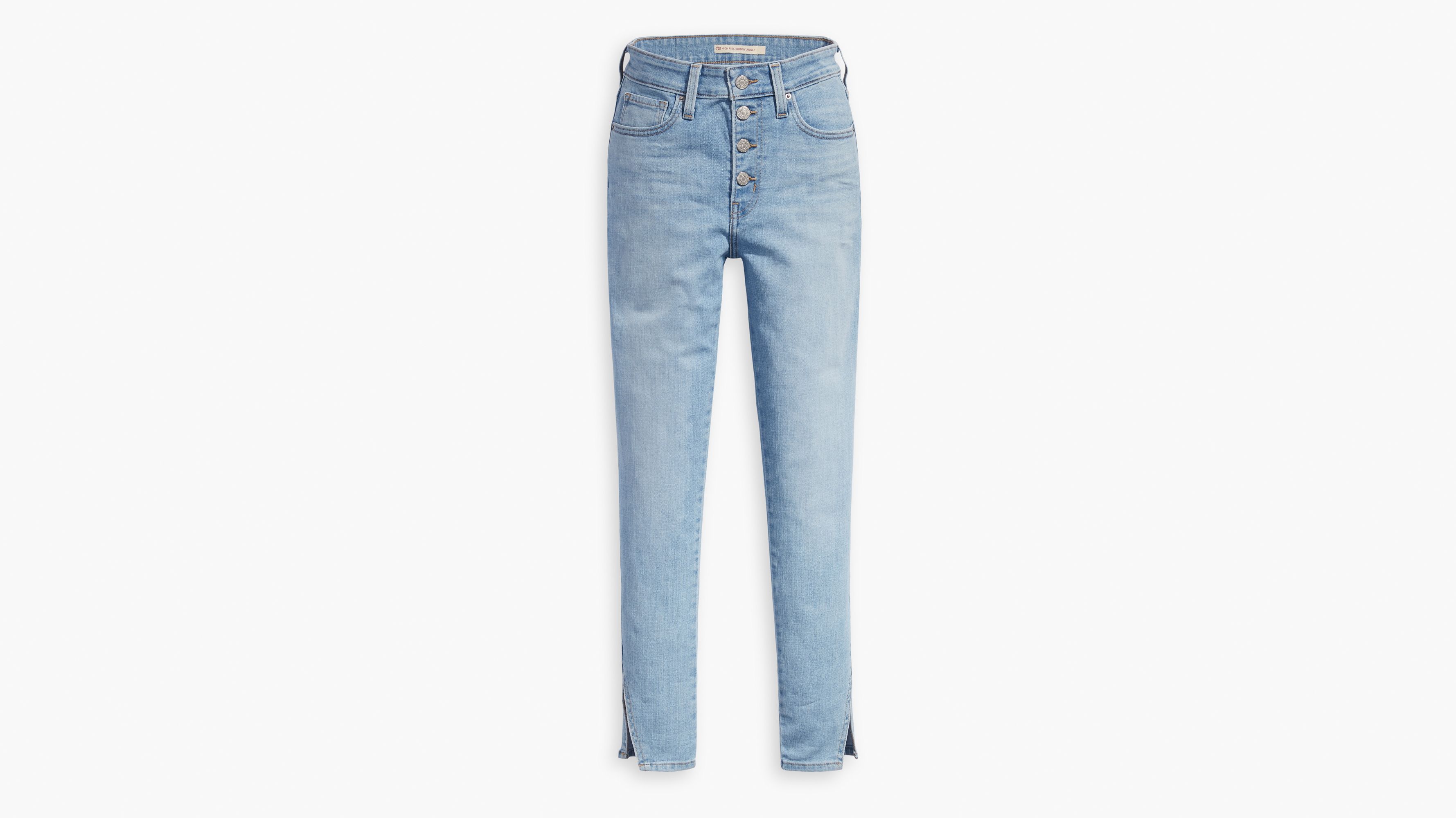 Button Front 721 High Rise Ankle Skinny Women's Jeans - Light Wash | Levi's®  US