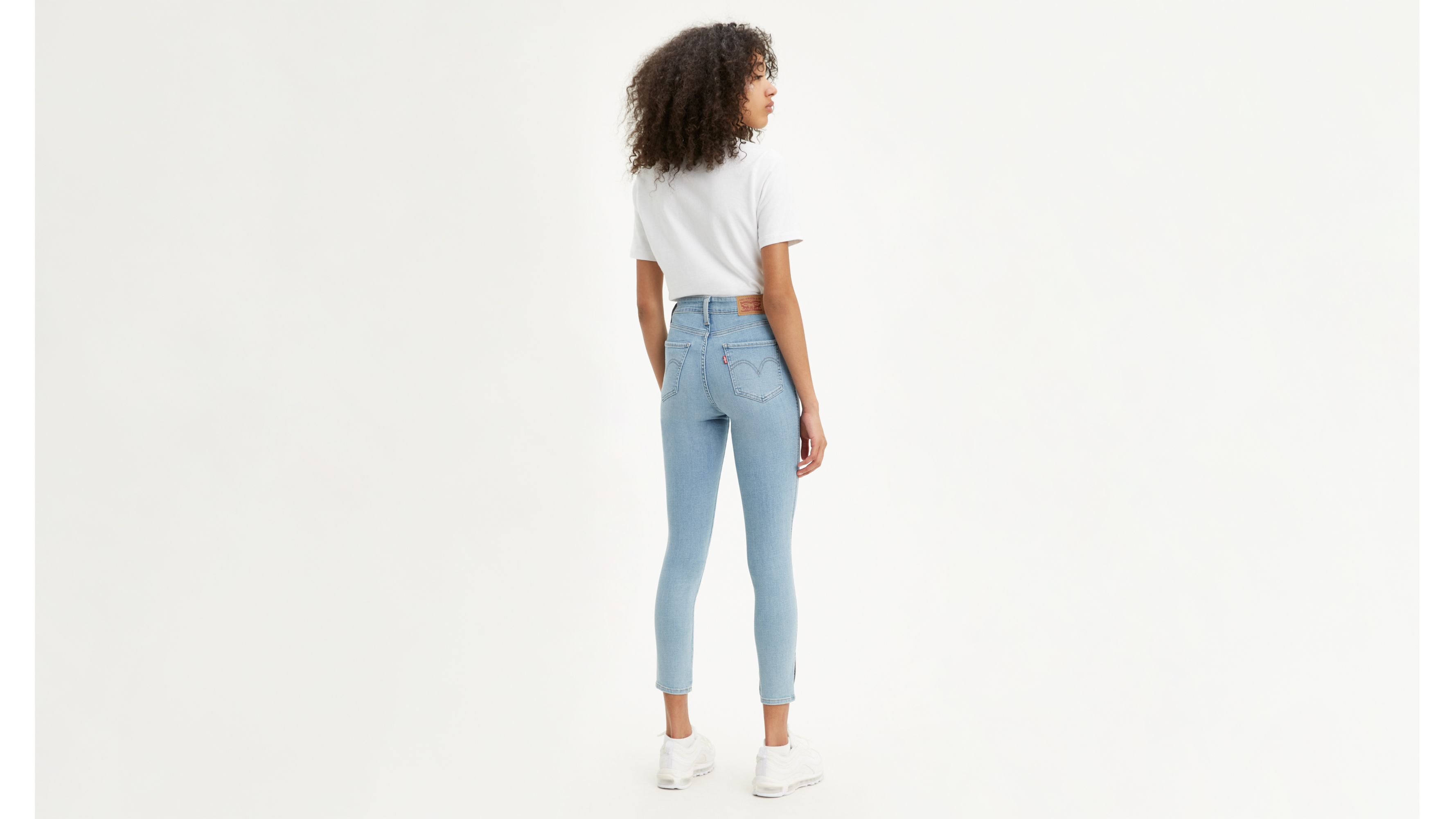 Button Front 721 High Rise Ankle Skinny Women's Jeans - Light Wash