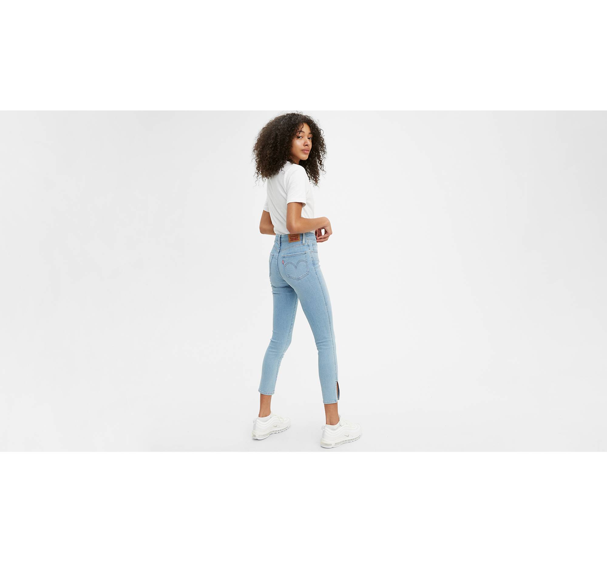 Button Front 721 High Rise Ankle Skinny Women's Jeans - Light Wash ...