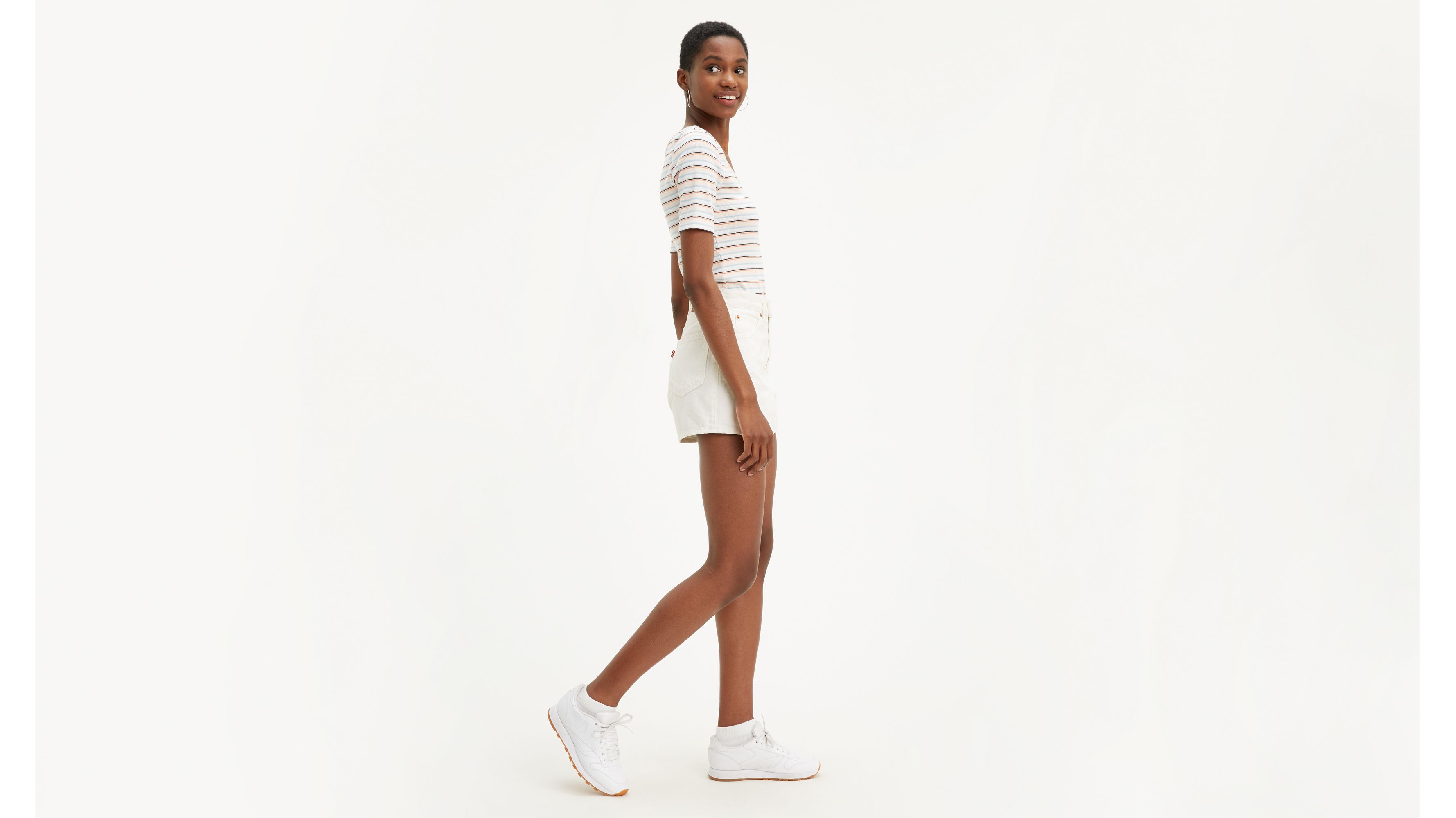 Wide Leg Mid Length Womens Shorts 2