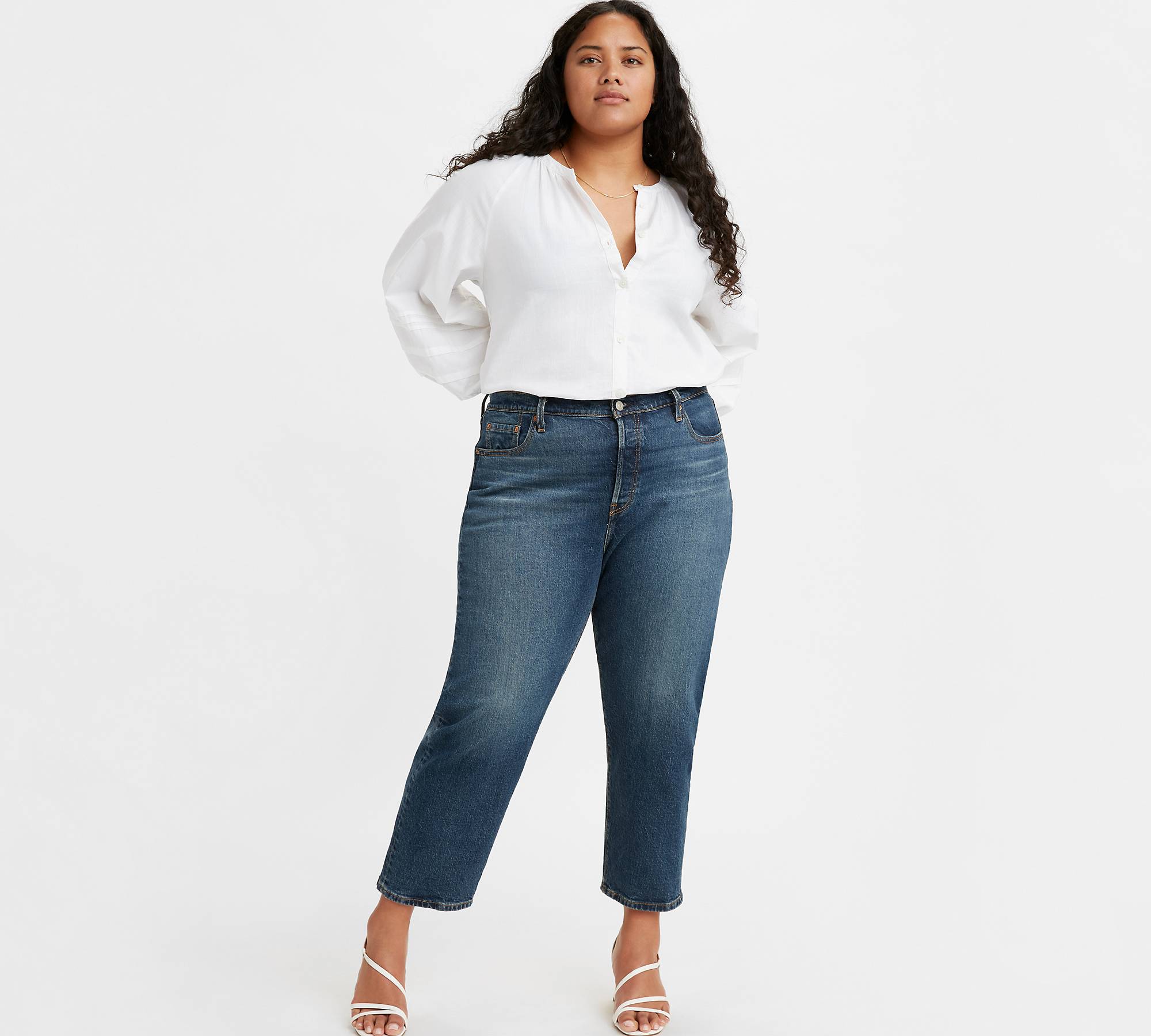 501® Original Cropped Women's Jeans (plus Size) - Dark Wash | Levi's® US
