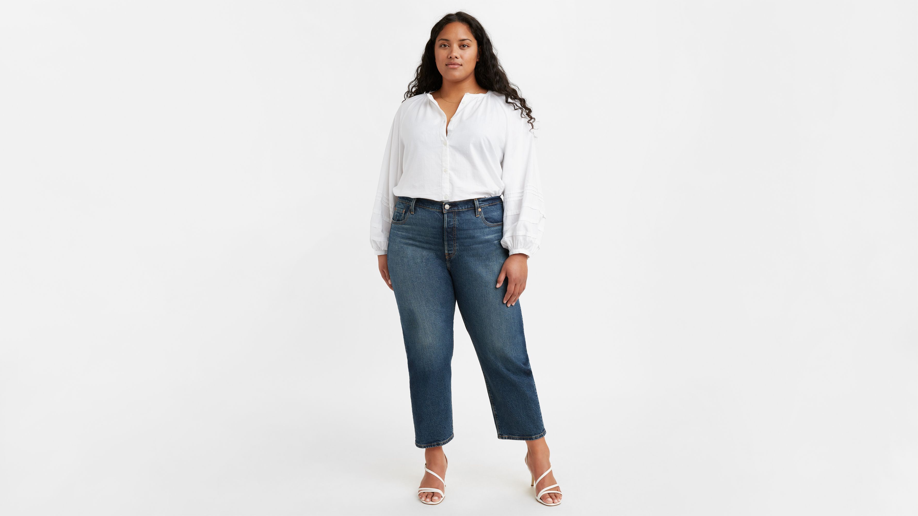 501® Original Cropped Women's Jeans (plus Size) - Dark Wash | Levi's® US