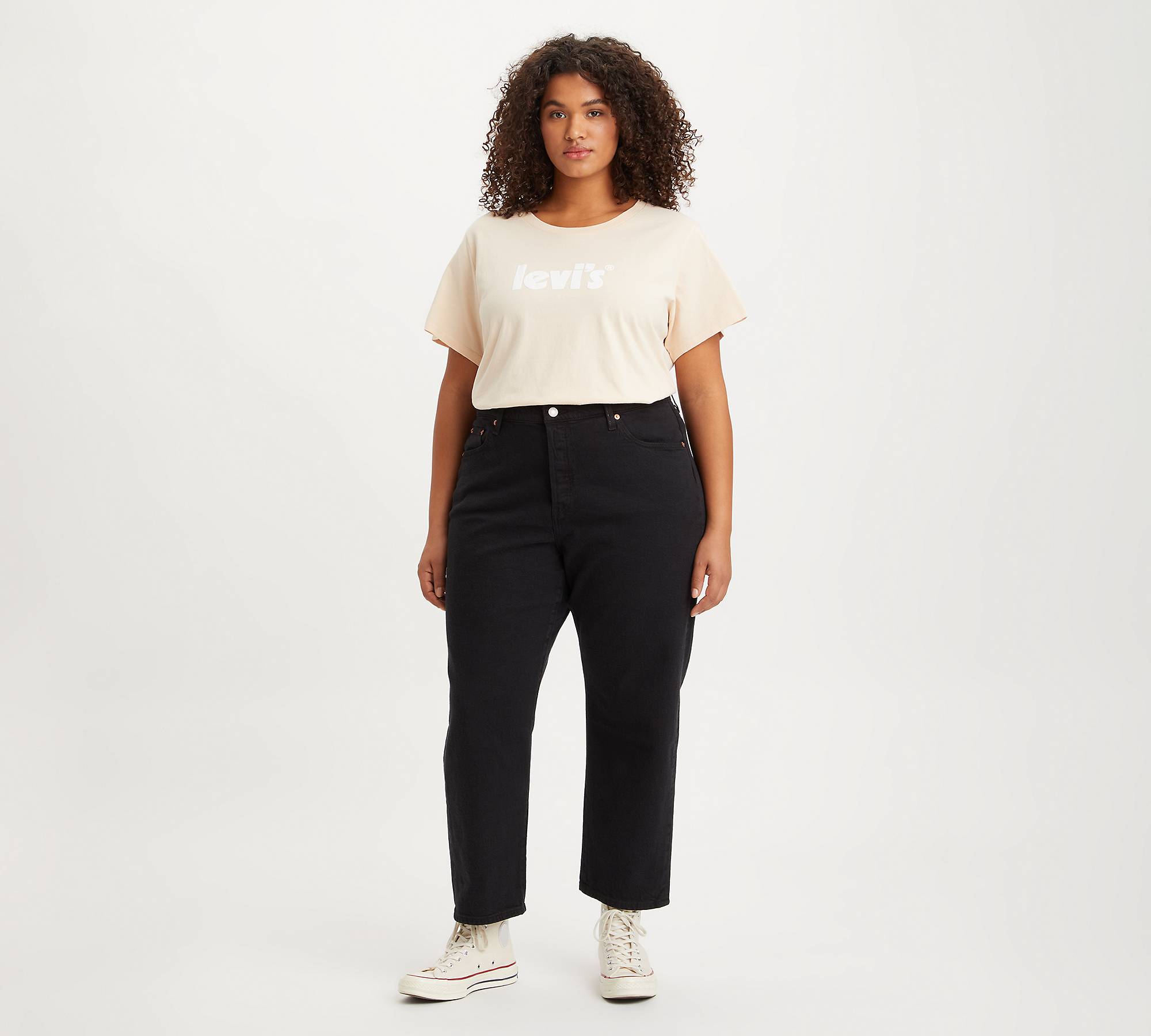 501® Crop Jeans (grote Maat) - Zwart | Levi's® NL