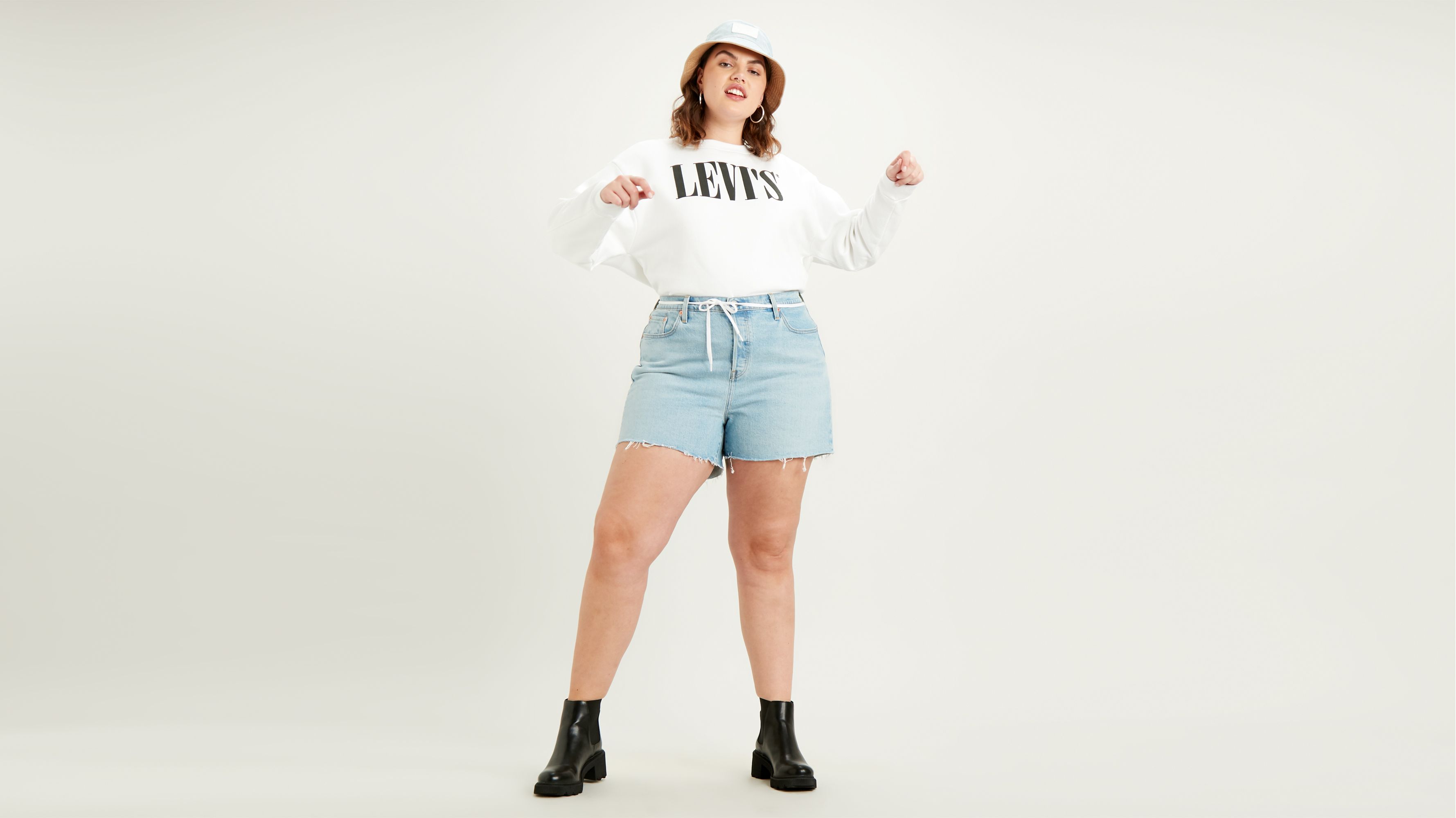 levi plus size shorts