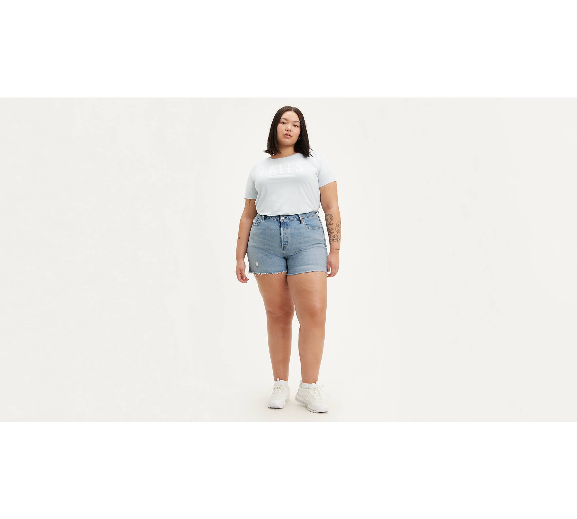 Tilskyndelse kompakt tak skal du have 501® Women's Shorts (plus Size) - Light Wash | Levi's® US