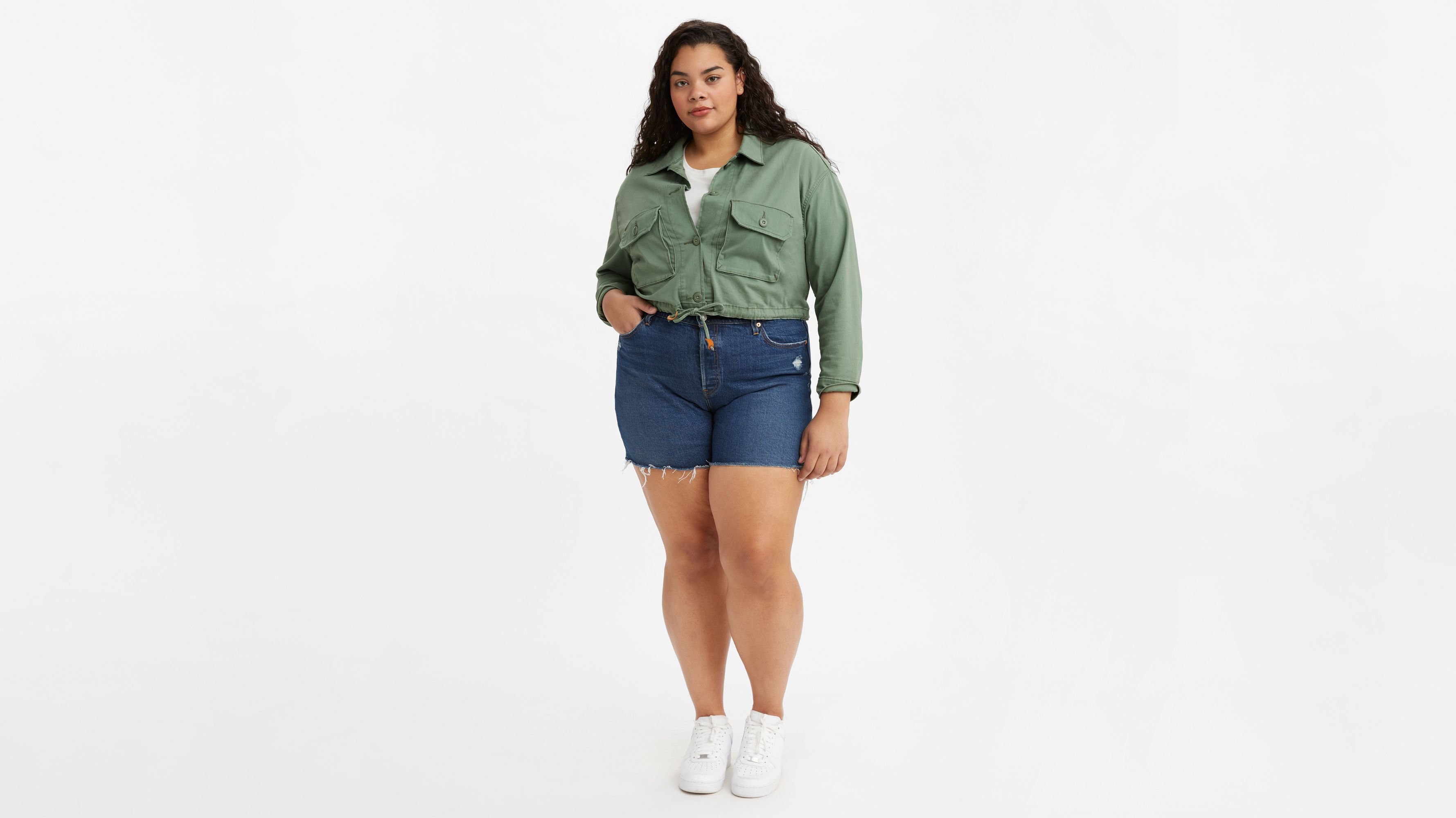 Plus size clearance levi shorts