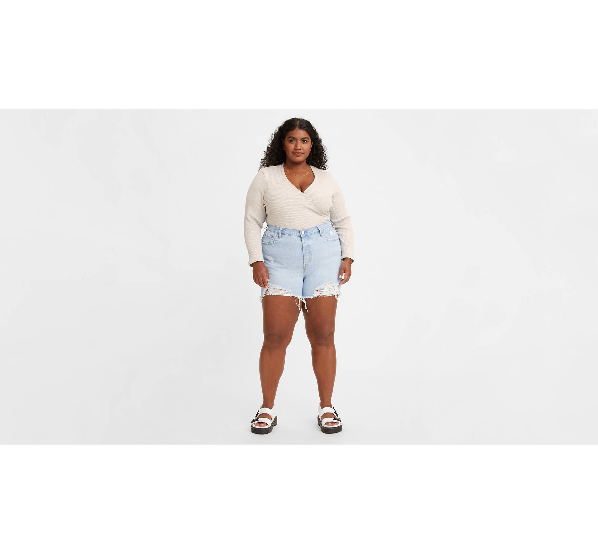 501® Original Rise Women's Shorts (plus Size) - Medium Wash | Levi's® CA