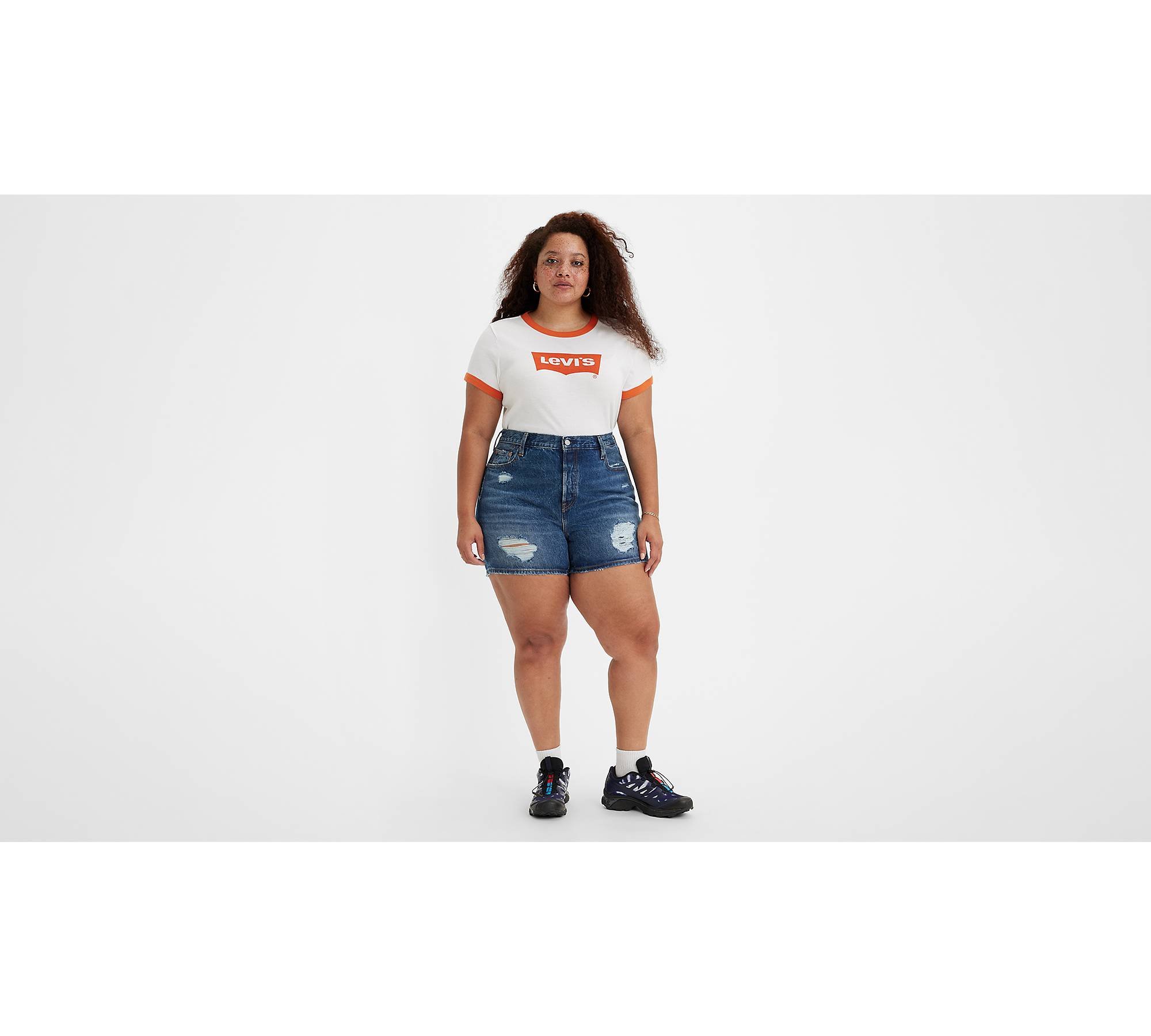 501® Women's Shorts (plus Size) - Dark | Levi's®