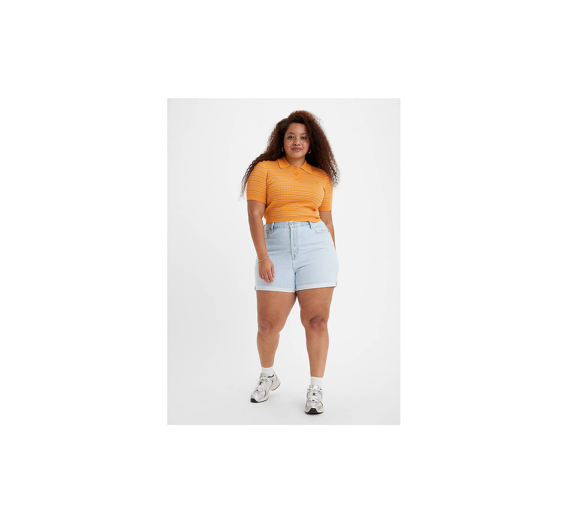 501® Women's Shorts (plus Size) - Light Wash | Levi's® US