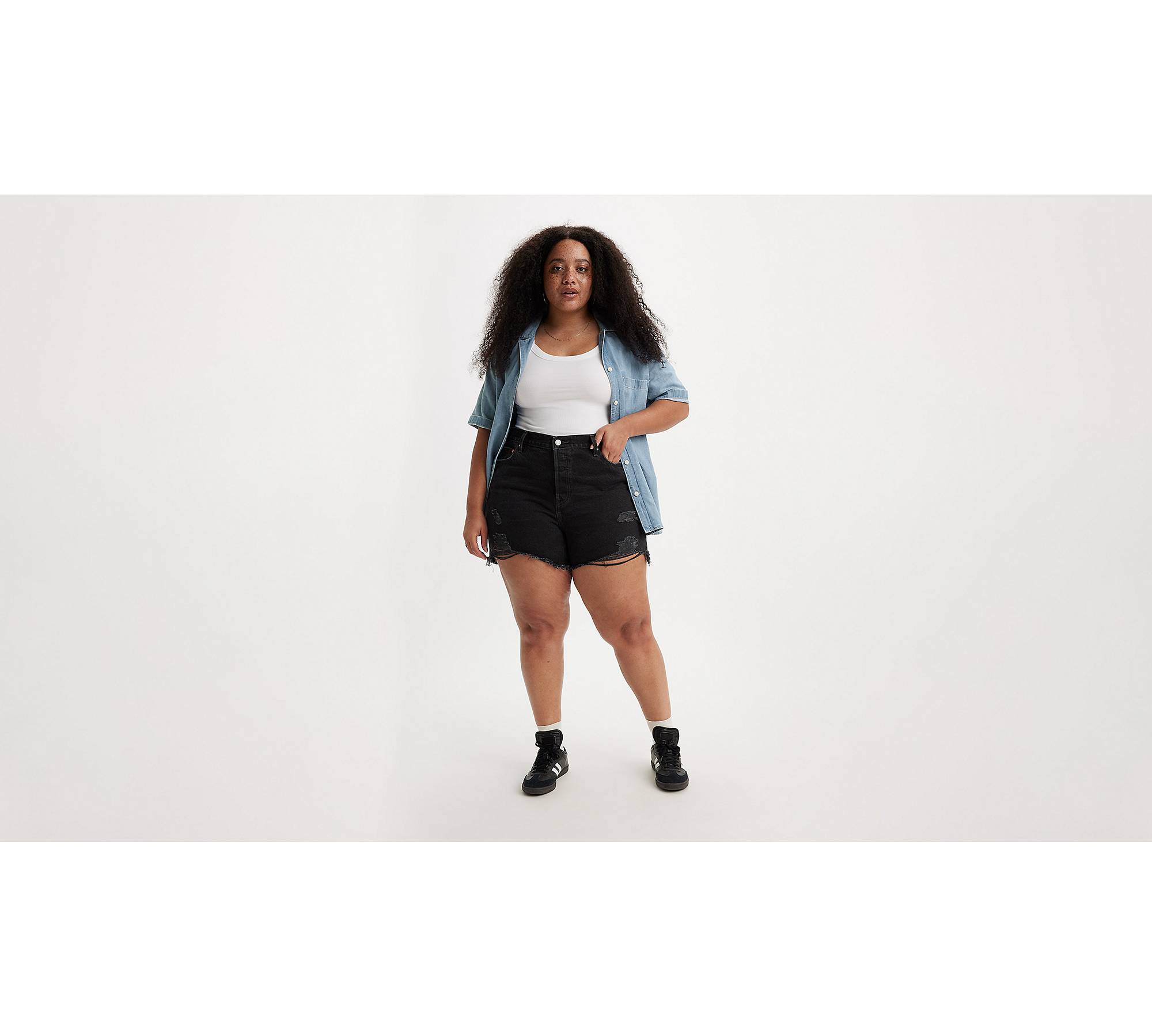 501® Levi's® Original Shorts (plus Size) - Black