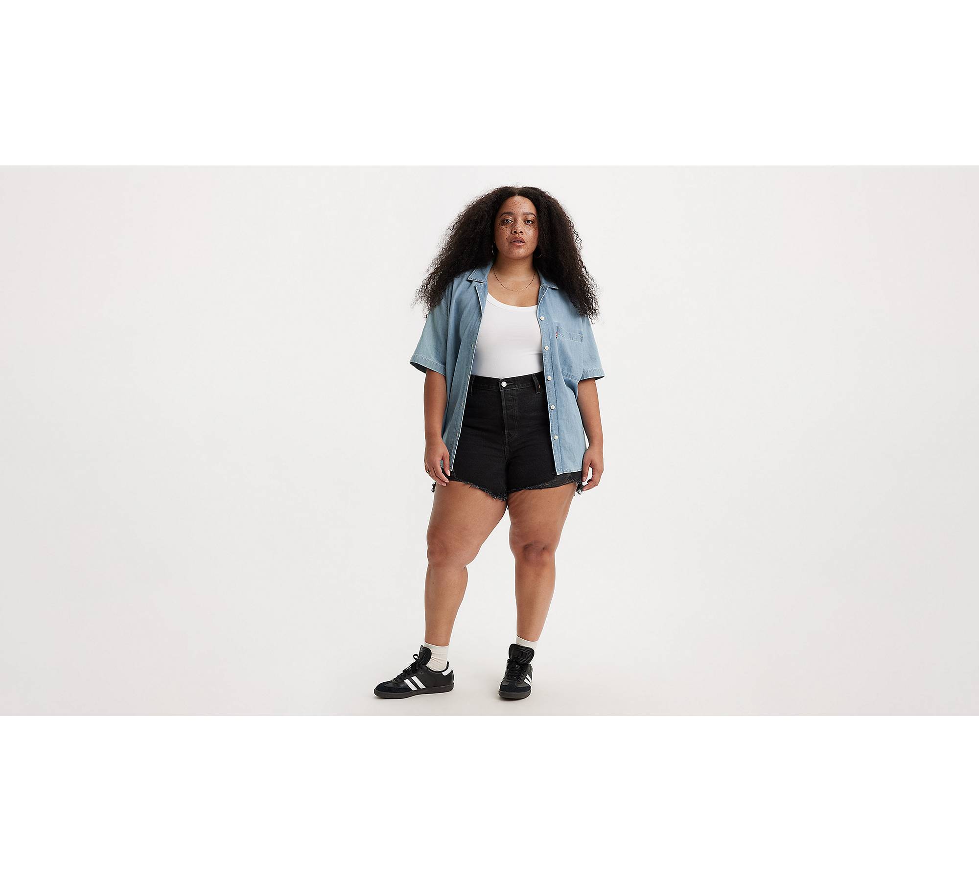 501® Women's Shorts (plus Size) - Black | Levi's® US