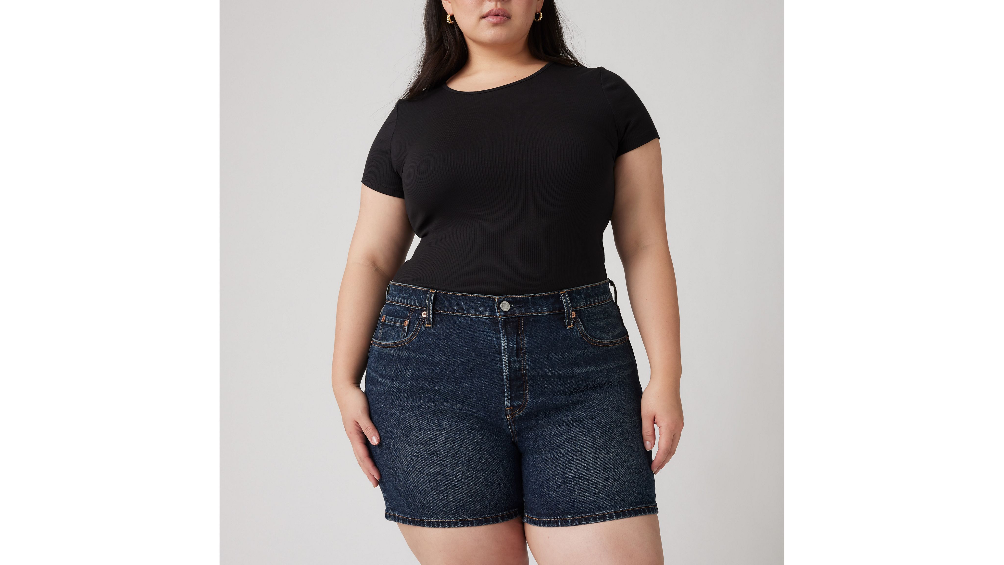 LEVI'S 501 ORIGINAL FIT HIGH RISE WOMEN'S SHORTS (PLUS SIZE) 22 
