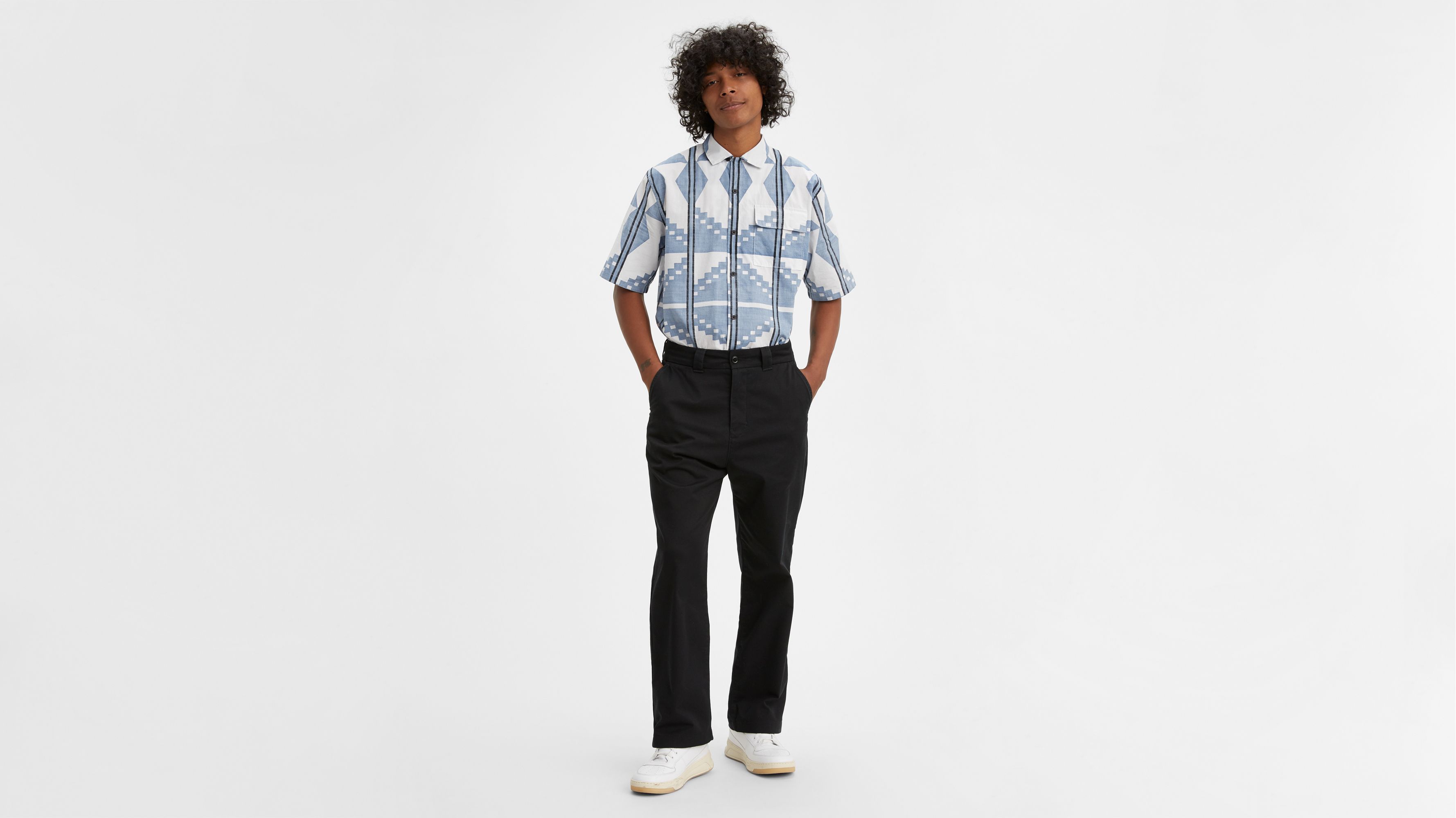 levis black chinos