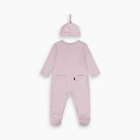 Baby Footed Coverall And Hat Set 2