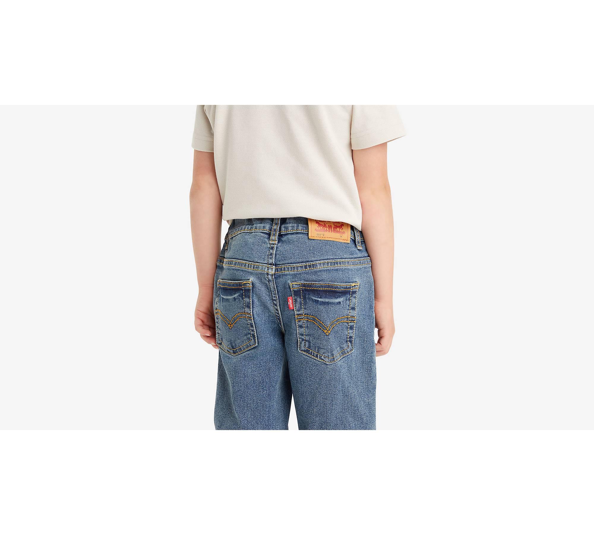 Autentiske Jeans Med Lige Pasform Til Børn - Blå | Levi's® DK