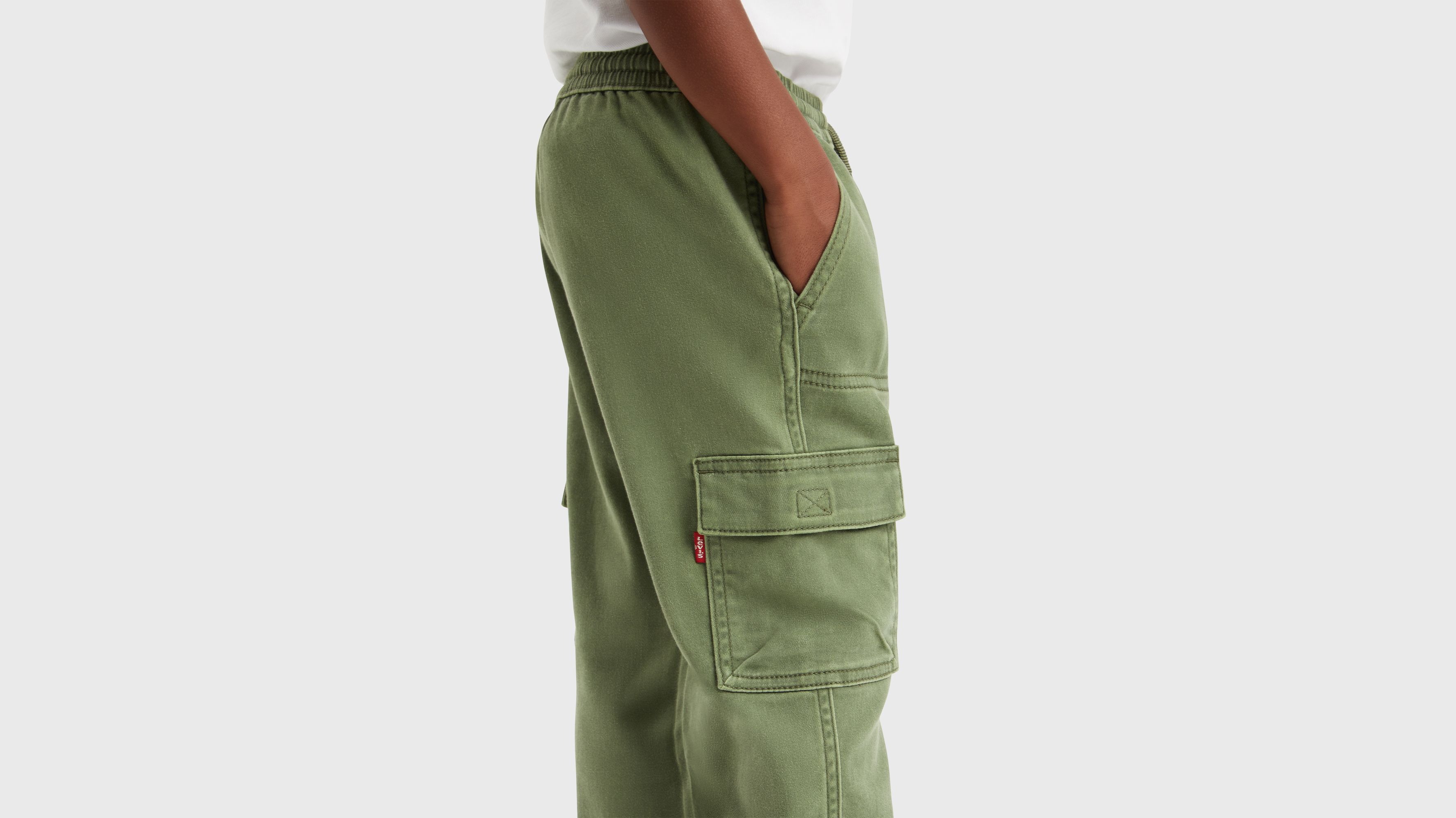 Luźne dziecięce joggery cargo Dobby 3