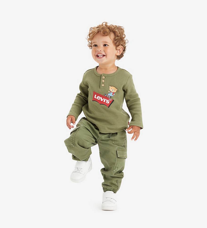 Baby Relaxed Dobby Cargo Jogger Pants 1