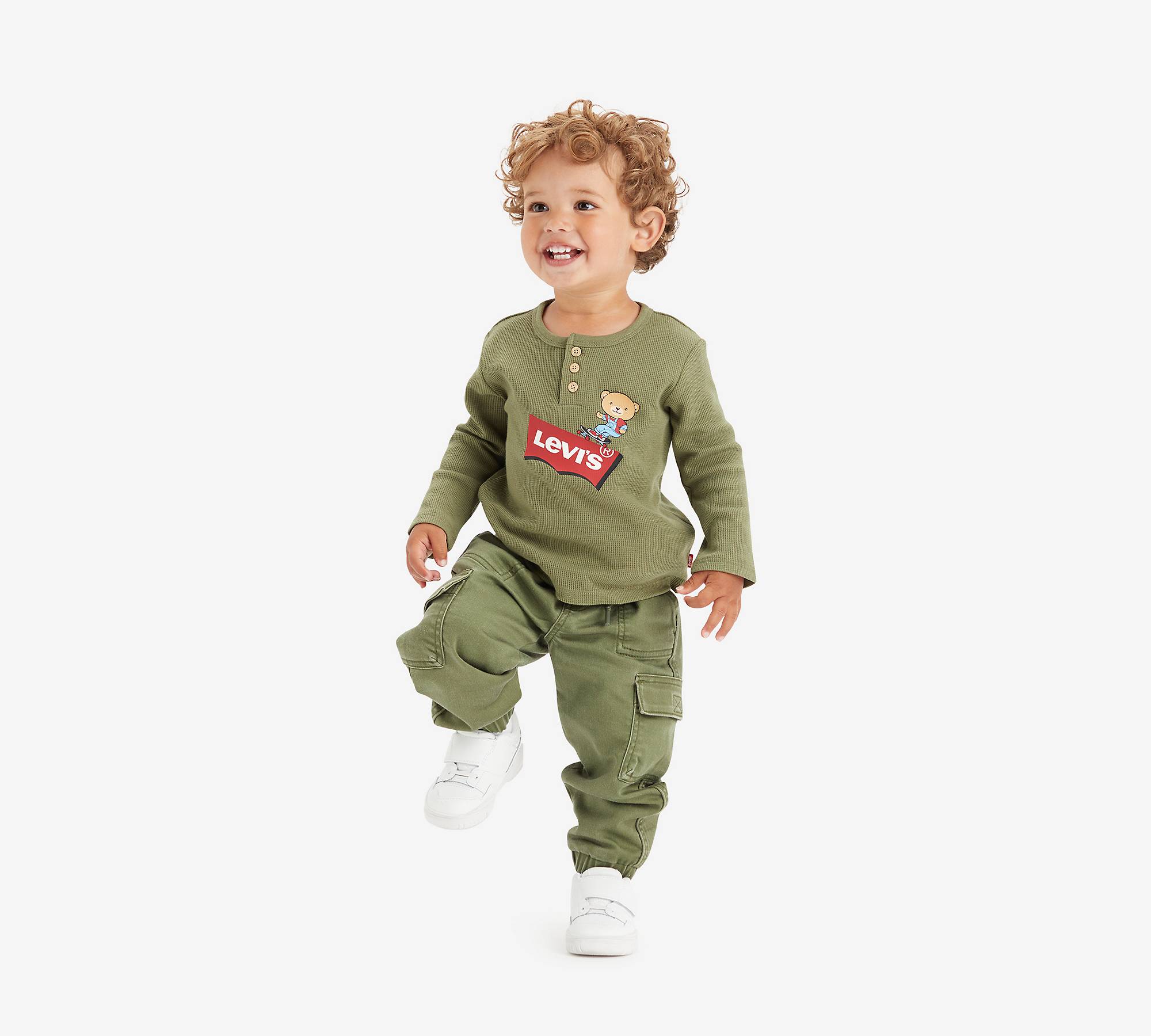Baby Relaxed Dobby Cargo Jogger Pants 1
