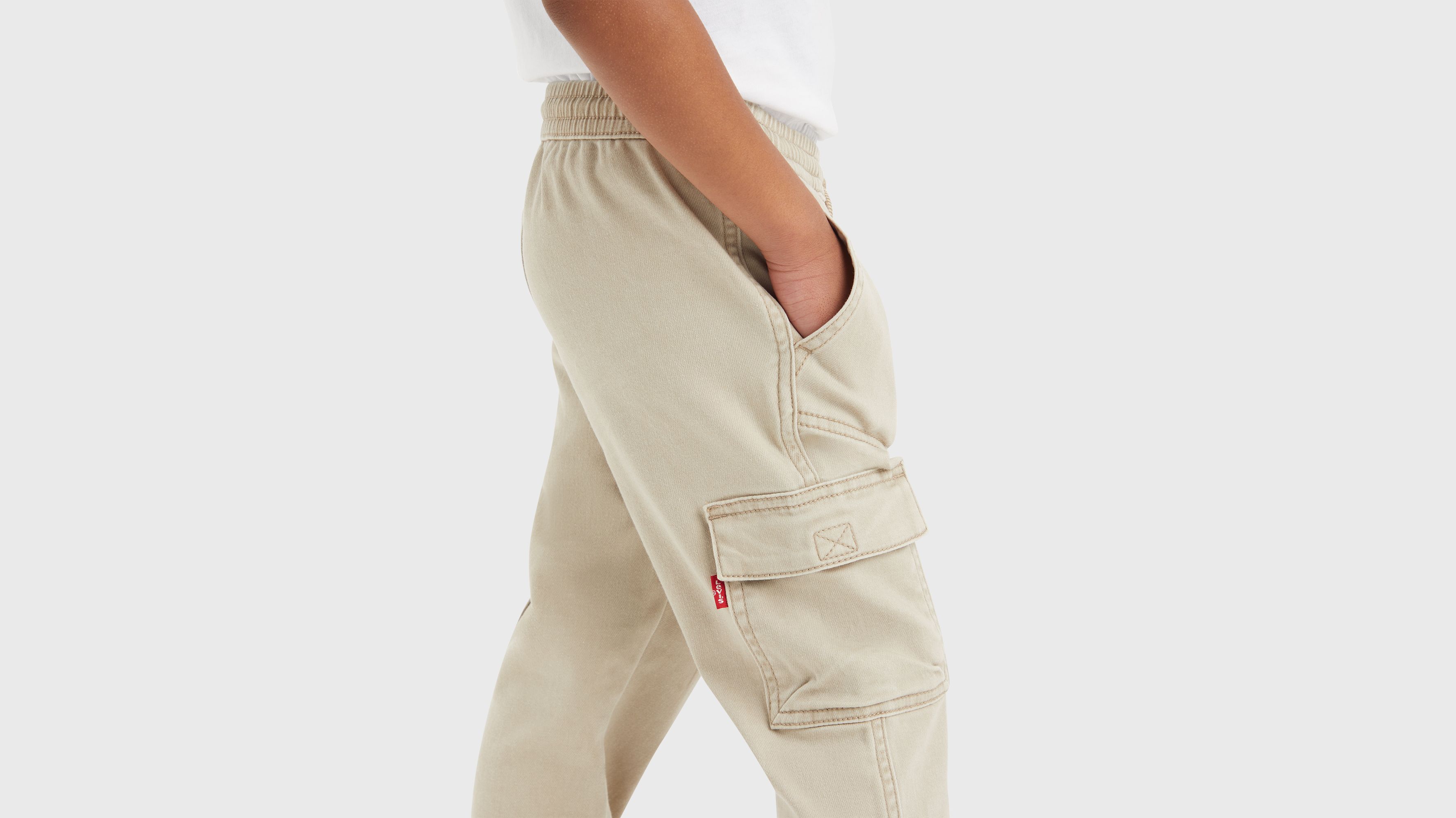 Luźne dziecięce joggery cargo Dobby 3