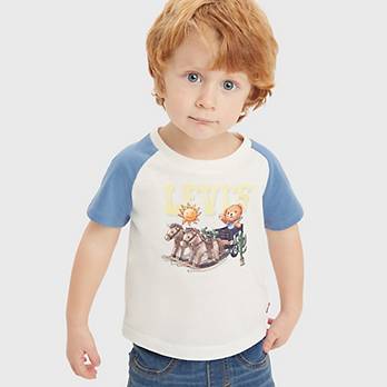 Zestaw niemowlęcej koszulki z rękawami raglanowymi i szortów Levi Bear 3