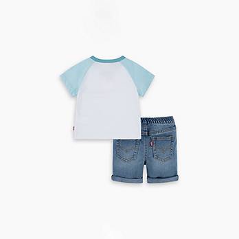 Baby Surfing Bear Tee And Short Set 5