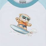 Completo con short e T-shirt con orso sul surf per neonati 6
