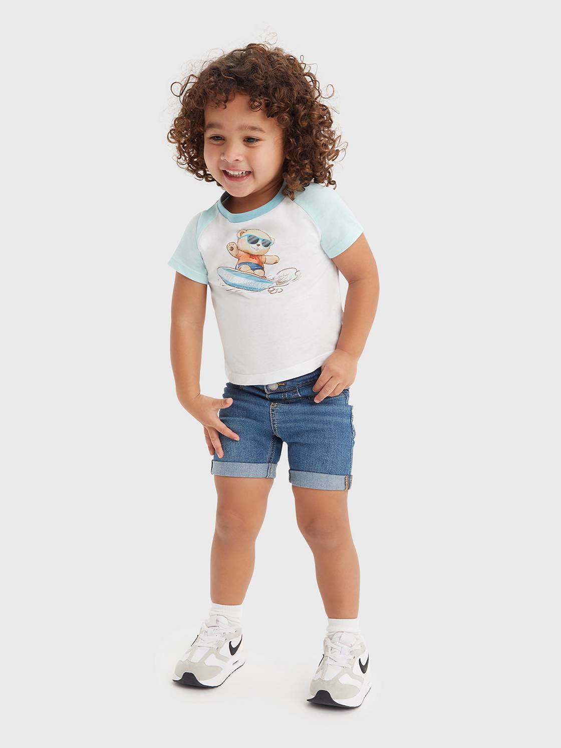 Baby Surfing Bear Tee And Short Set 1