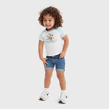 Baby Surfing Bear T-Shirt und Shorts 1