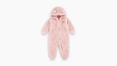 Baby Bear Sherpa Coverall — Lotus - Pink 1