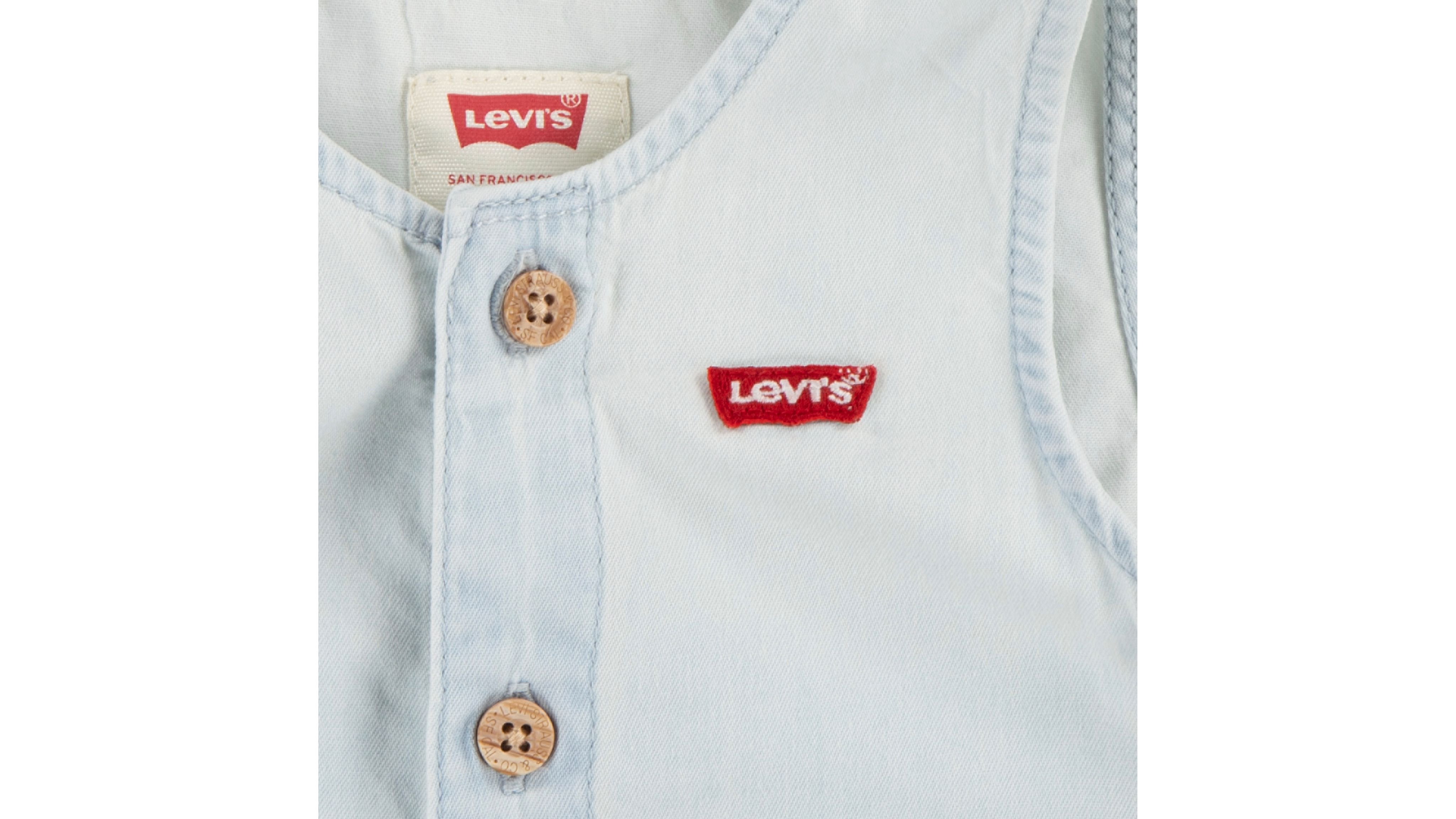 Baby Denim Romper & Bucket Hat 4
